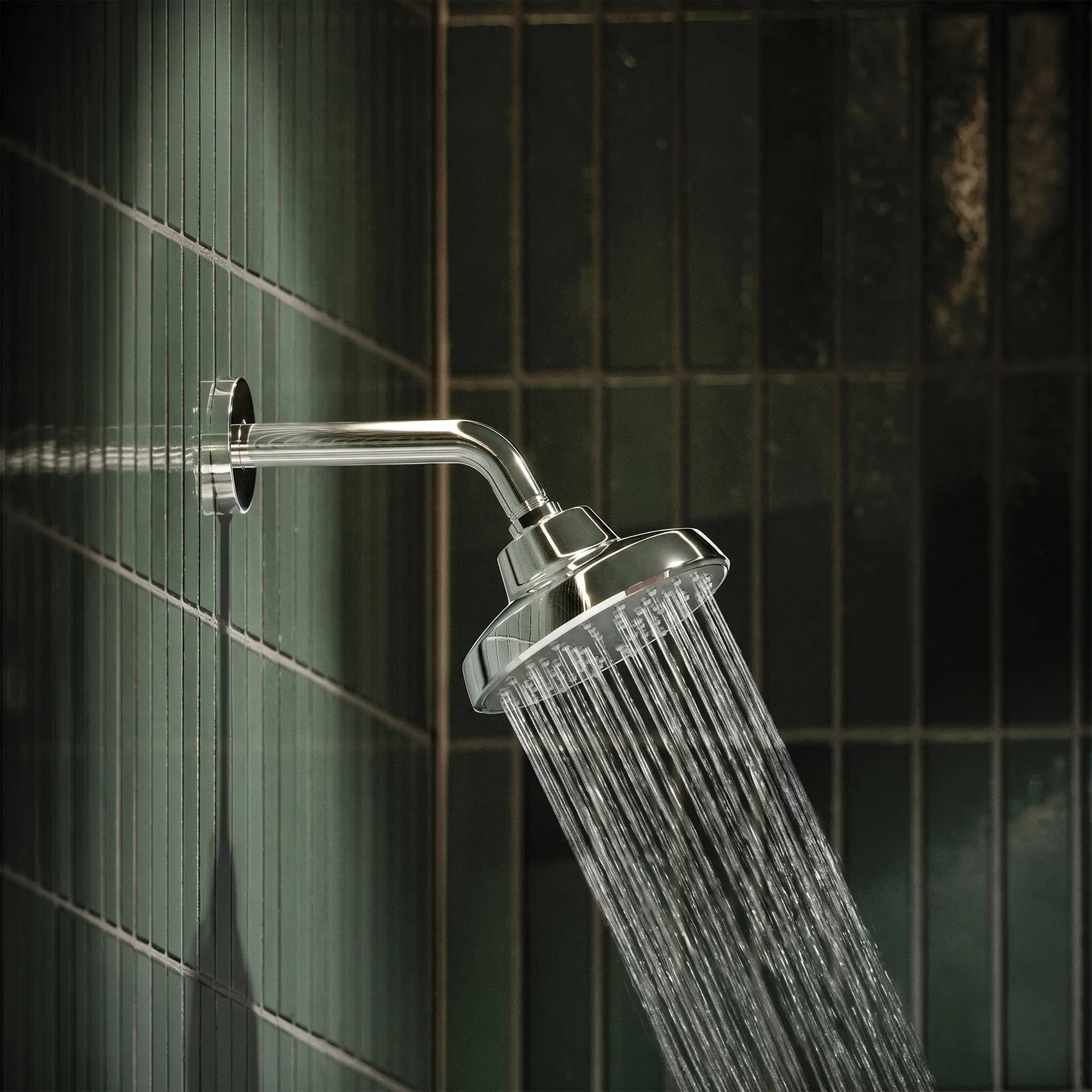 Pomme de douche ronde Tempesta 140 à un seul jet avec Aquabooster, 6,6 L/min (1,75 gal/min) // CHROME STARLIGHT GROHE // 280800_Aqua_Booster_EnvironmentCloseUp_111727000_0001_January2026_1_CDNwebp.webp