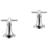 [1062380000] Listra Cross Handles for Bathroom Sink Faucet (Pair) - Brushed Nickel InfinityFinish