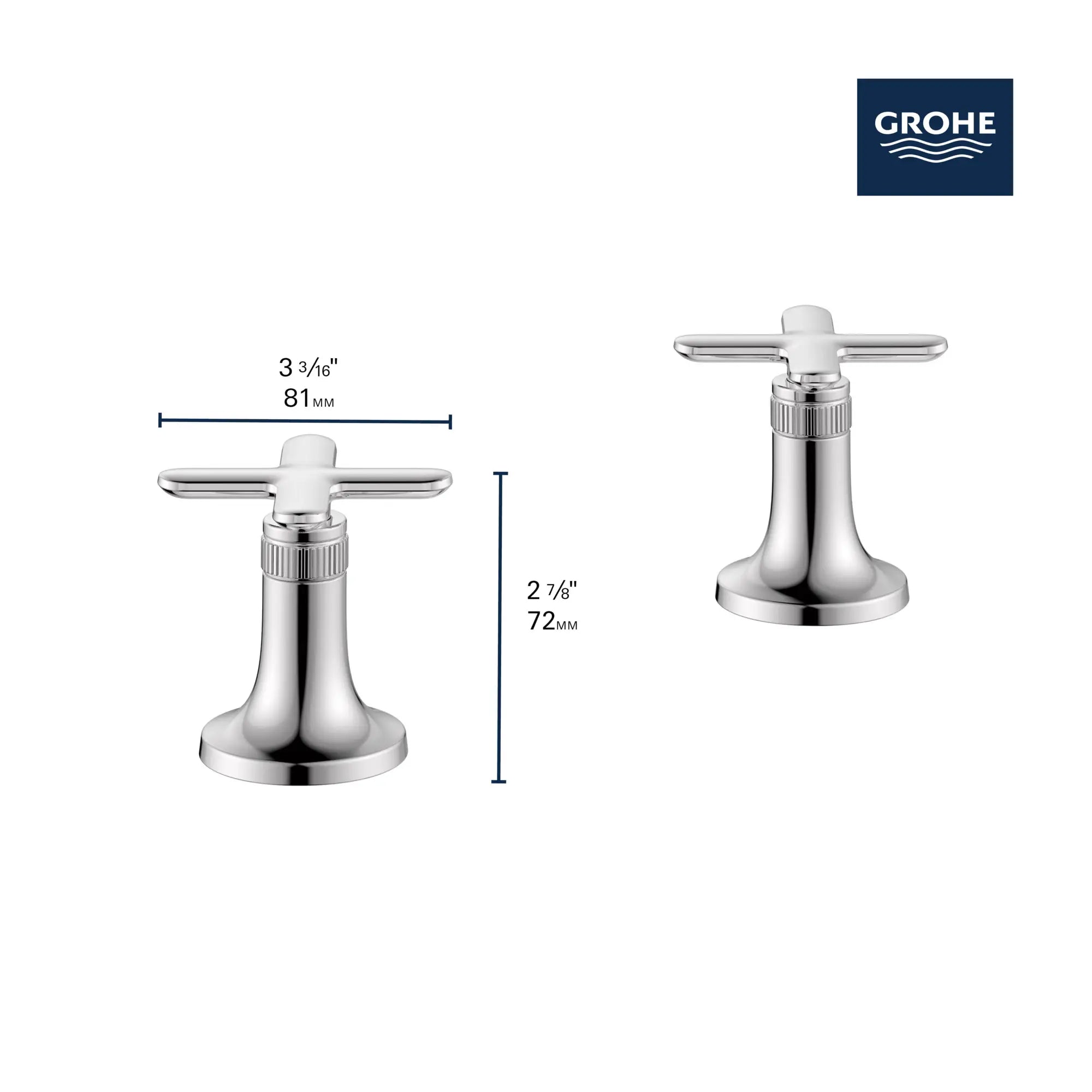 Listra Cross Handles for Bathroom Sink Faucet (Pair) // AUBE FRAÎCHE BROSSÉ // 281294_Listra_Infographic_06238_0001_FEB2026_1_CDNwebp.webp