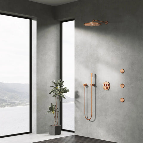 Tuyau de douche sans torsion de 59 po en métal - Brushed Warm Sunset