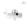 [1116720000] Rainshower Aqua Multi Spray 5 1/2" Square Shower Head with Aqua Booster 1.75 GPM (6.6 L/min) - GROHE StarLight Chrome