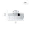 [1116610000] Rainshower Aqua Mono Spray 5 1/2" Square Showerhead with Aqua Booster 1.75 GPM (6.6 L/min) - GROHE StarLight Chrome