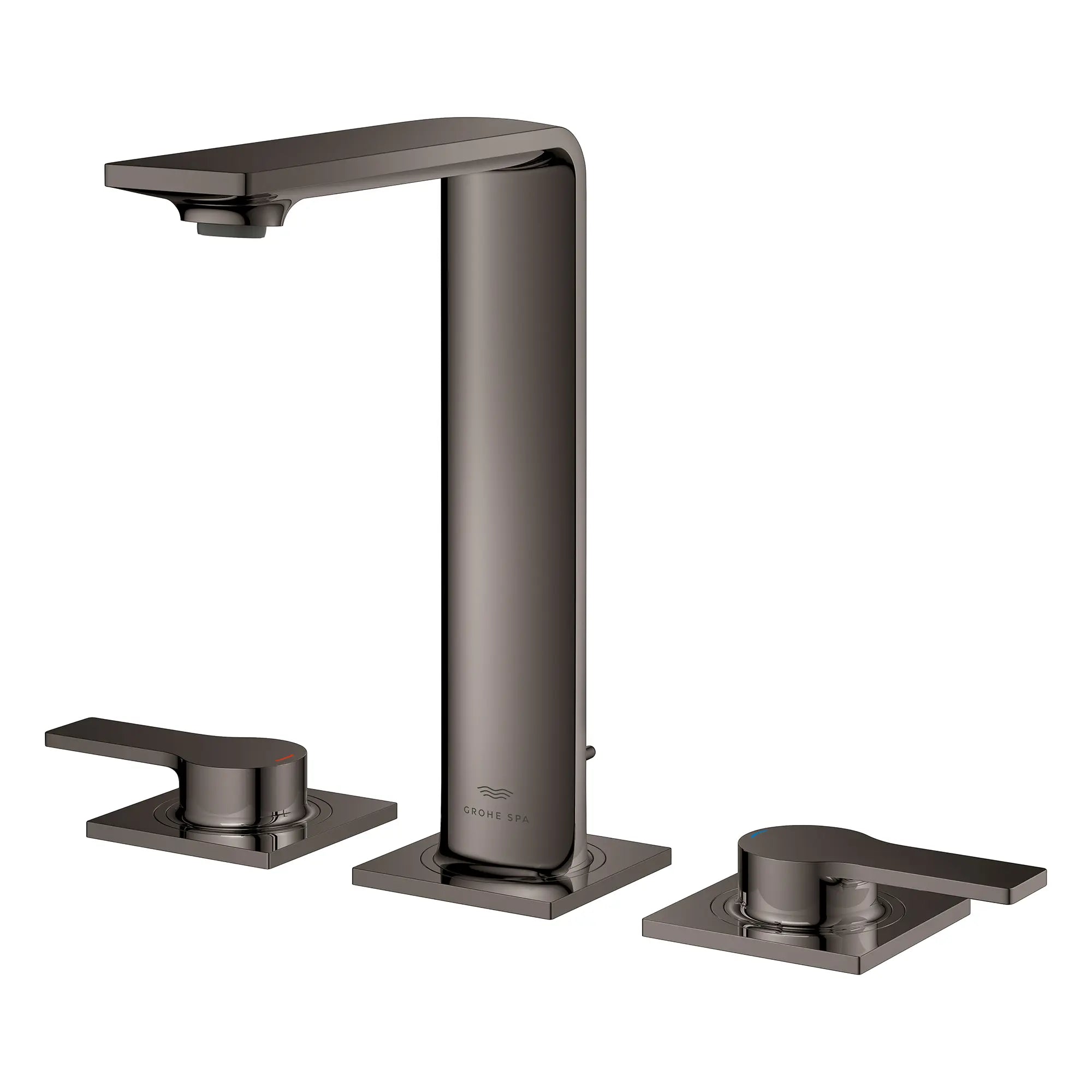 Robinet moyen de salle de bain, 8 po, à deux poignées, 4,5 L/min (1,2 gpm) // HARD GRAPHITE // 281529_Allure_SiloLeft_20584A01_0001_Feb2026_0_CDNwebp.webp