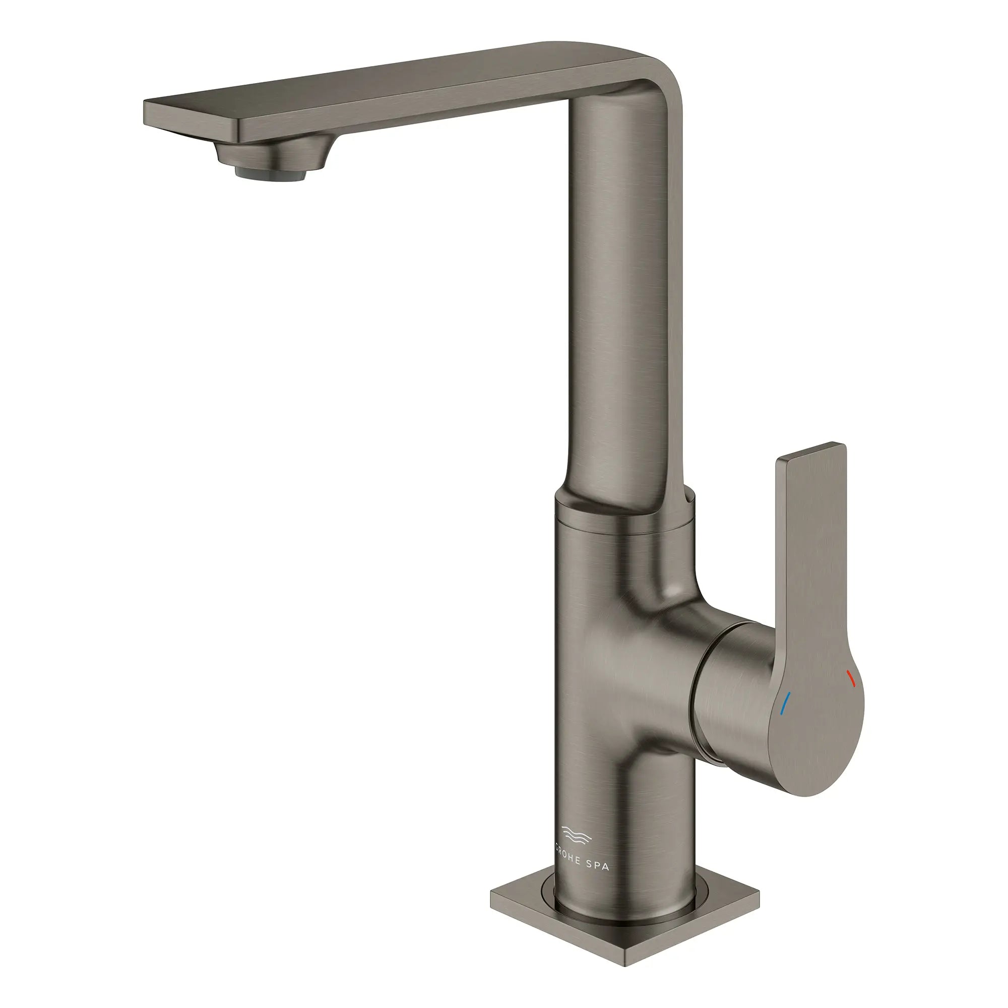 Grand robinet monotrou pour salle de bain, à poignée simple, 4,5 L/min (1,2 gpm) // BRUSHED HARD GRAPHITE // 281538_Allure_SiloLeft_23858AL1_0001_Feb2026_0_CDNwebp.webp