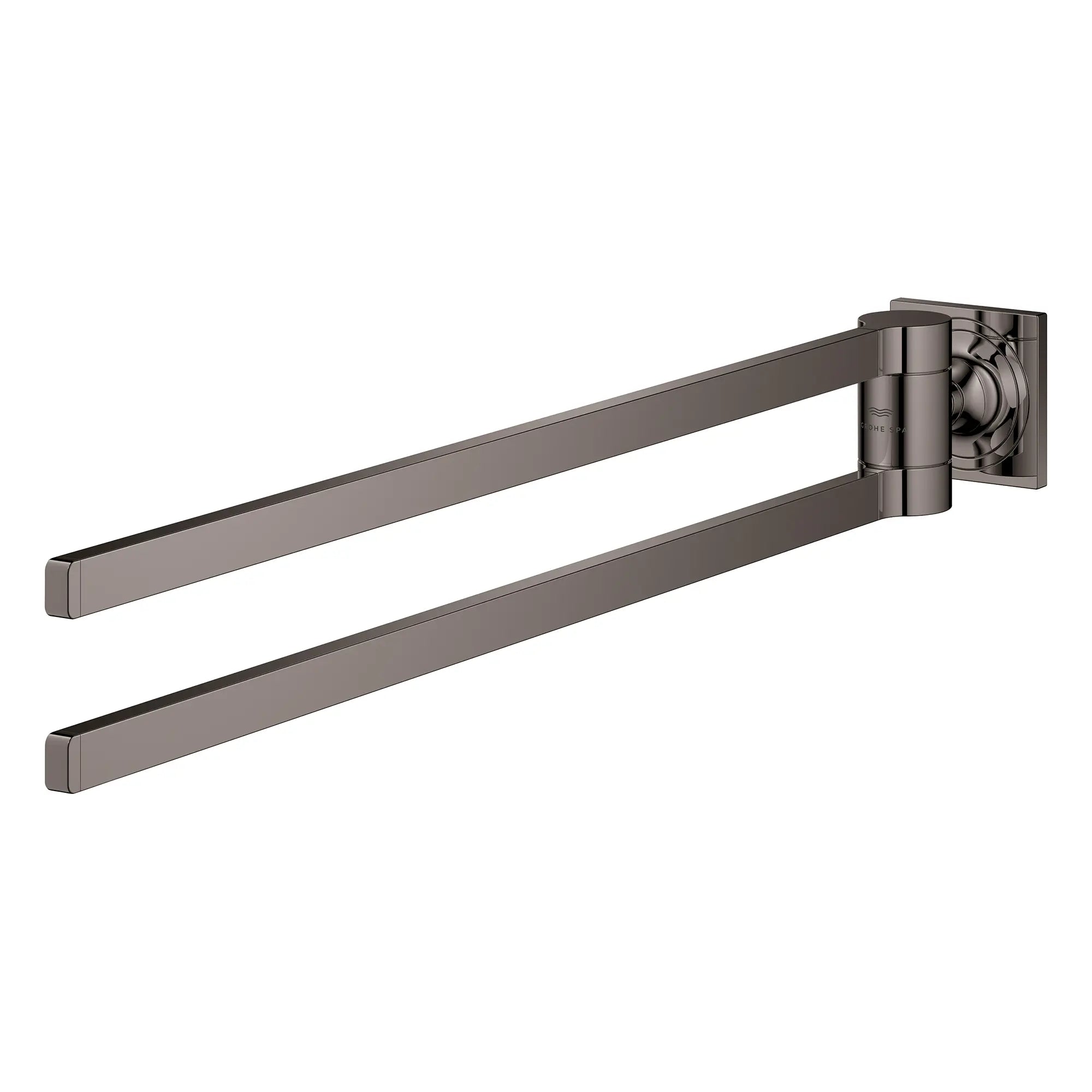 Porte-serviettes double de 24 po // HARD GRAPHITE // 281548_Allure_SiloLeft_40342A01_0001_Feb2026_0_CDNwebp.webp