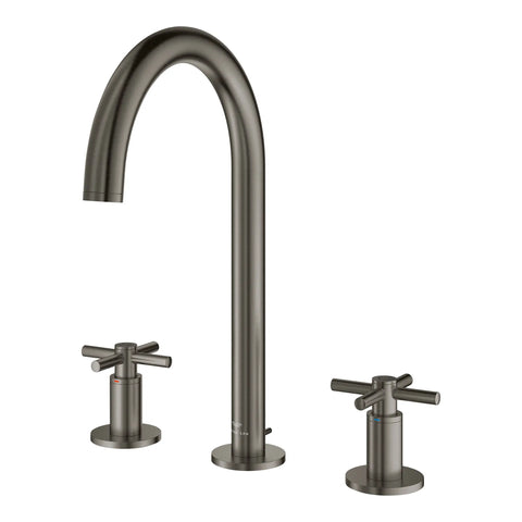 Robinet Moyen pour salle de bain, 8 po, 2 poignées, 4,5 L/min (1,2 gpm) - Brushed Hard Graphite