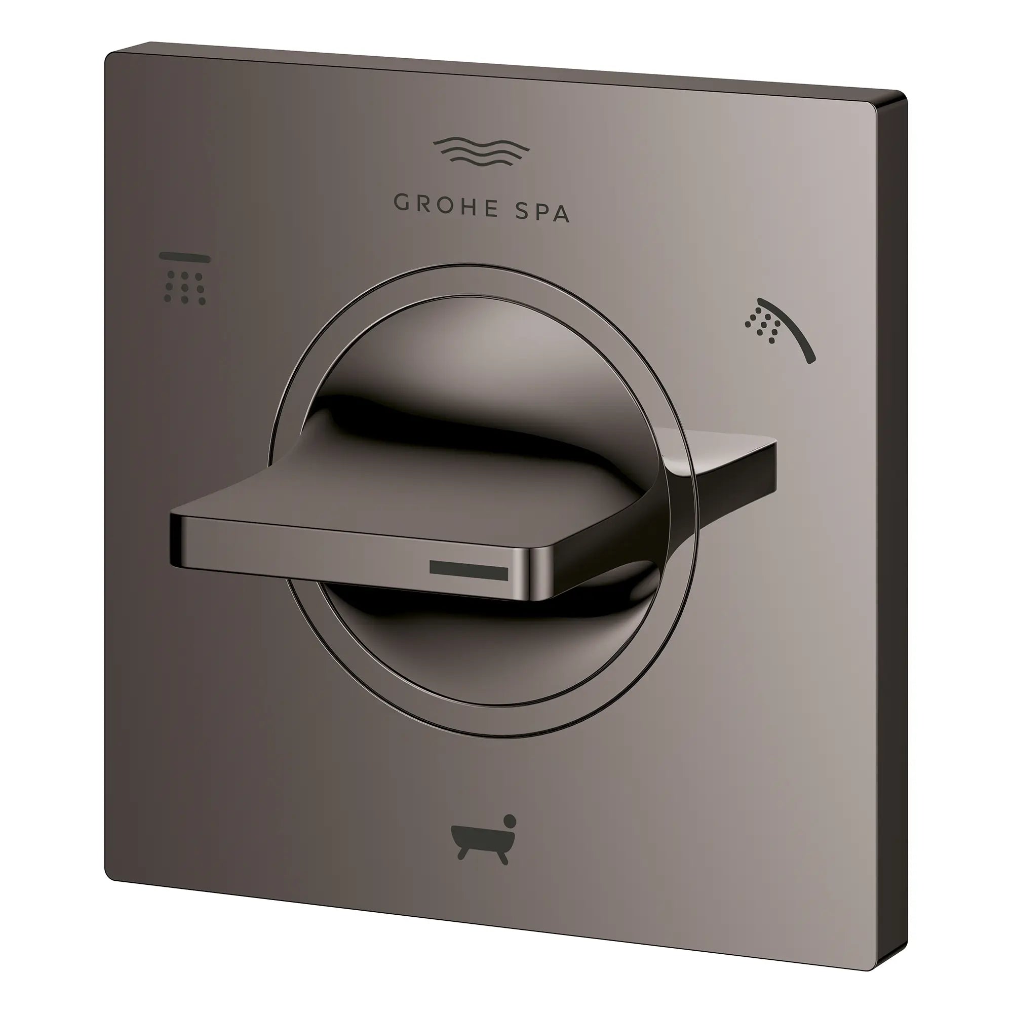 Garniture pour inverseur à 3 voies // HARD GRAPHITE // 281622_Atrio_SiloLeft_29409A00_0001_Feb2026_0_CDNwebp.webp
