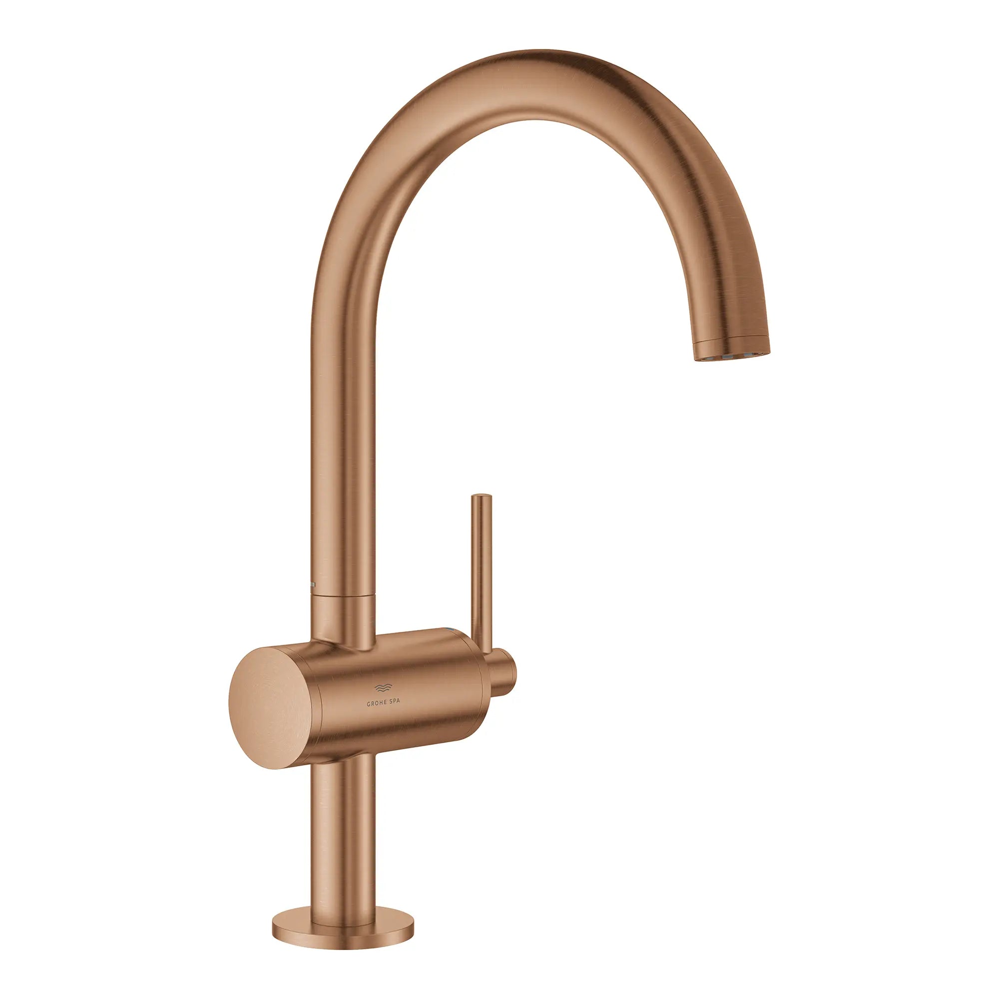 Grand robinet monotrou pour salle de bain, à poignée simple, 4,5 L/min (1,2 gpm) // BRUSHED WARM SUNSET // 281629_Atrio_SiloRight_24350DL0_0001_Feb2026_0_CDNwebp.webp