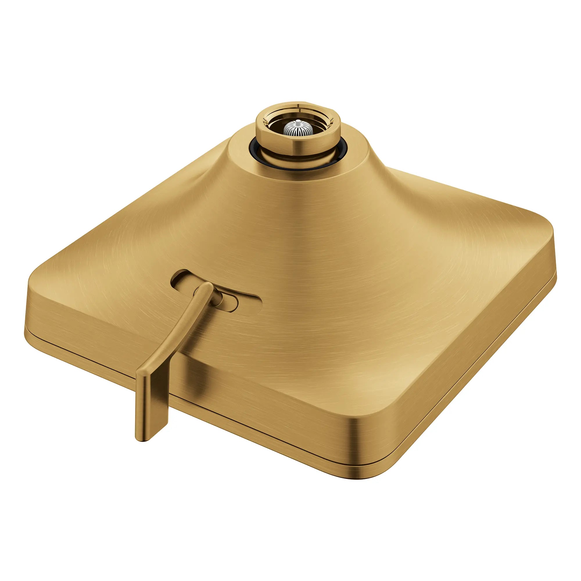 Pomme de douche carrée Euphoria 140 à jets multiples avec Aquabooster, 6,6 L/min (1,75 gal/min) // AUBE FRAÎCHE BROSSÉ // 282521_Aquabooster_SiloOther_111721GN00_0005_April2026_0_CDNwebp.webp