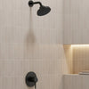 [1117272430] Tempesta 140 with AquaBooster Round Single Spray Shower Head 1.75 GPM (6.6L/min) - Matte Black