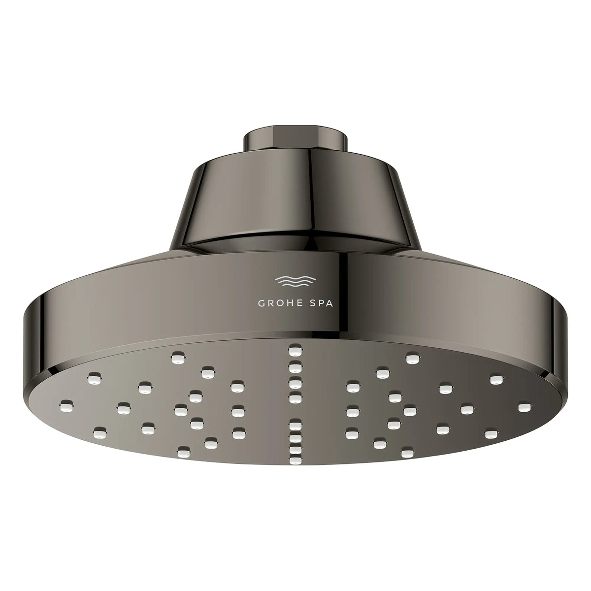 Pomme de douche à un seul jet Rainshower Aqua de 13,97 cm (5½ po) avec AquaBooster 6,6 L/min (1,75 gal/min) // GRAPHITE DUR // 283600_Aquabooster_SiloFront_111518A000_111519A000_001_01_0001_April2026_0_CDNwebp.webp