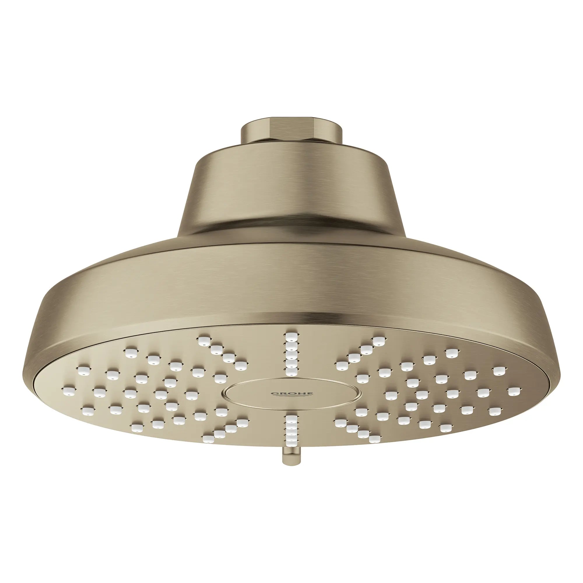 Pomme de douche ronde Tempesta 140 à jets multiples avec Aquabooster, 6,6 L/min (1,75 gal/min) // NICKEL BROSSÉ INFINITYFINISH // 283632_Aquabooster_SiloFront_111746EN00_001_01_0001_April2026_0_CDNwebp.webp