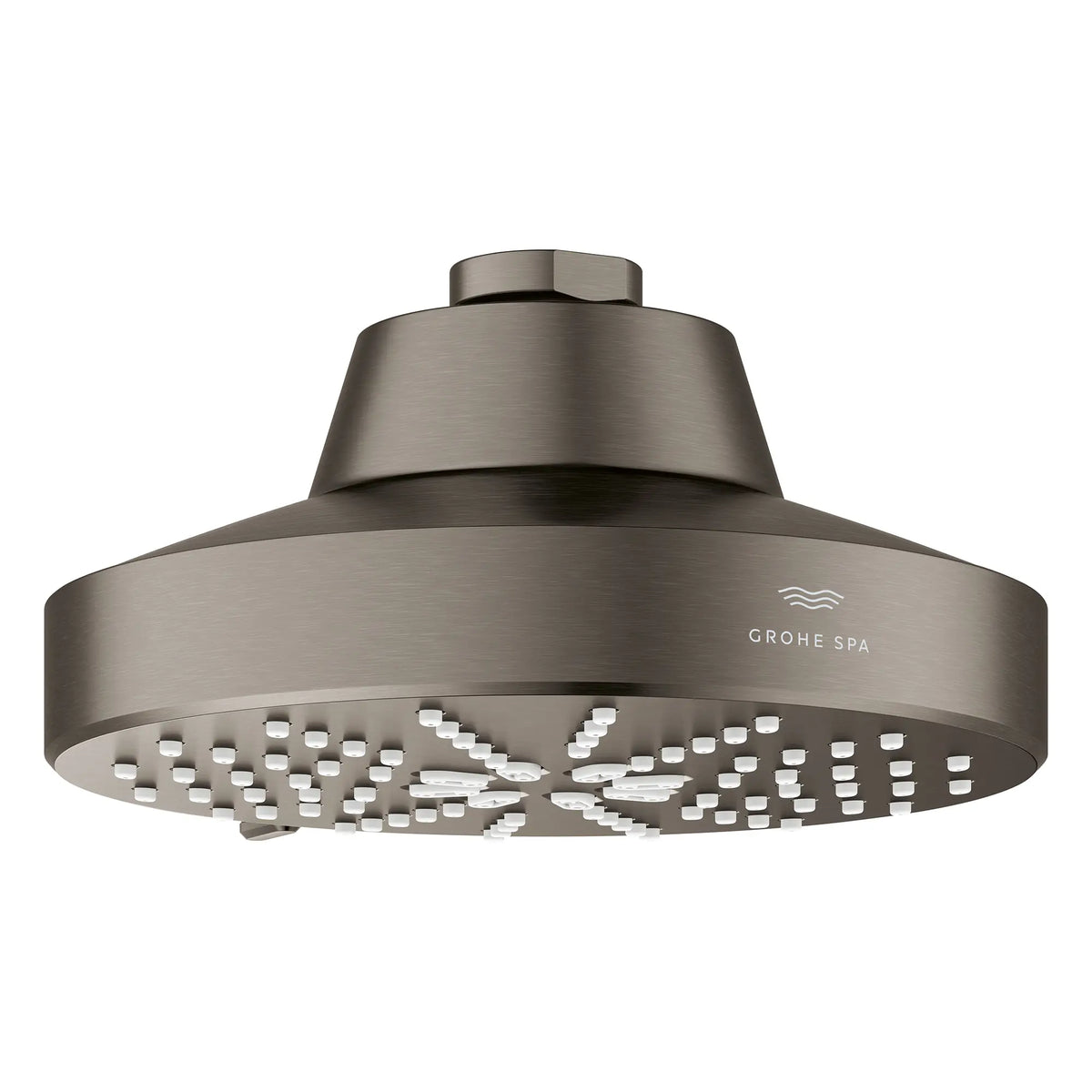 Pomme de douche à jets multiples Rainshower Aqua 140 de 13,97 cm (5½ po) avec AquaBooster 6,6 L/min (1,75 gal/min) // GRAPHITE DUR BROSSÉ // 283656_Aquabooster_SiloOther_111611AL00_111659AL00_0002_April2026_0_CDNwebp.webp