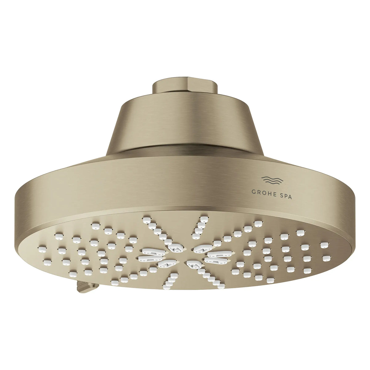 Pomme de douche à jets multiples Rainshower Aqua 140 de 13,97 cm (5½ po) avec AquaBooster 6,6 L/min (1,75 gal/min) // NICKEL BROSSÉ INFINITYFINISH // 283664_Aquabooster_SiloOther_111611EN00_111659EN00_008_01_0001_April2026_0_CDNwebp.webp