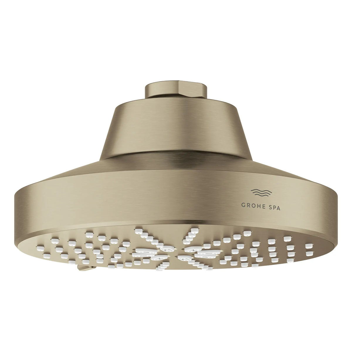 Pomme de douche à jets multiples Rainshower Aqua 140 de 13,97 cm (5½ po) avec AquaBooster 6,6 L/min (1,75 gal/min) // NICKEL BROSSÉ INFINITYFINISH // 283665_Aquabooster_SiloOther_111611EN00_111659EN00_007_01_0001_April2026_0_CDNwebp.webp