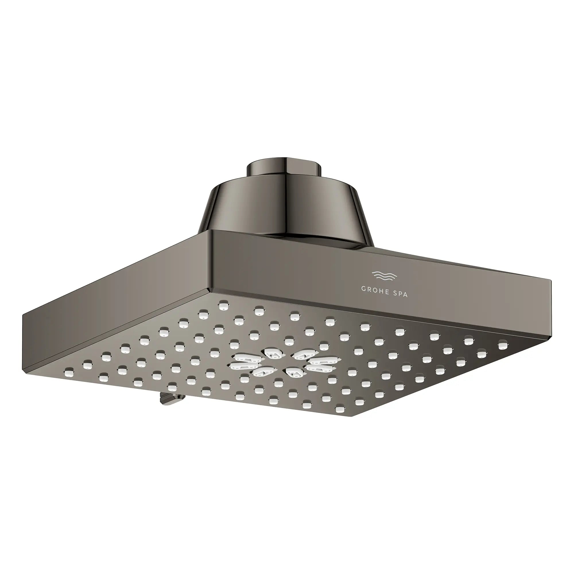 Pomme de douche carrée à jets multiples Rainshower Aqua de 13,97 cm (5½ po) avec AquaBooster 6,6 L/min (1,75 gal/min) // GRAPHITE DUR // 283677_Aquabooster_SiloOther_111672A000_111673A000_008_01_0001_April2026_0_CDNwebp.webp