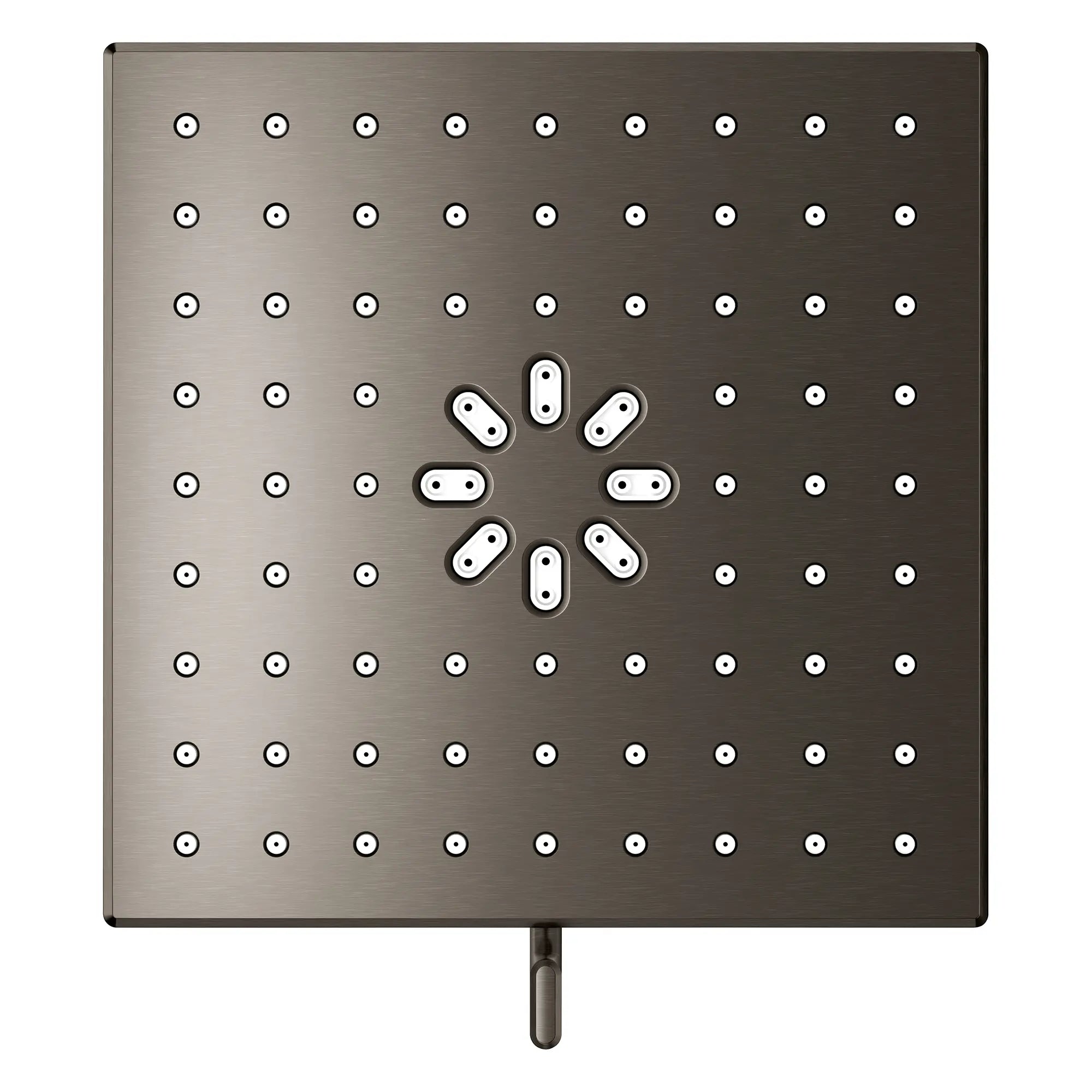 Pomme de douche carrée à jets multiples Rainshower Aqua de 13,97 cm (5½ po) avec AquaBooster 6,6 L/min (1,75 gal/min) // GRAPHITE DUR BROSSÉ // 283680_Aquabooster_SiloOther_111672AL00_111673AL00_0001_April2026_0_CDNwebp.webp