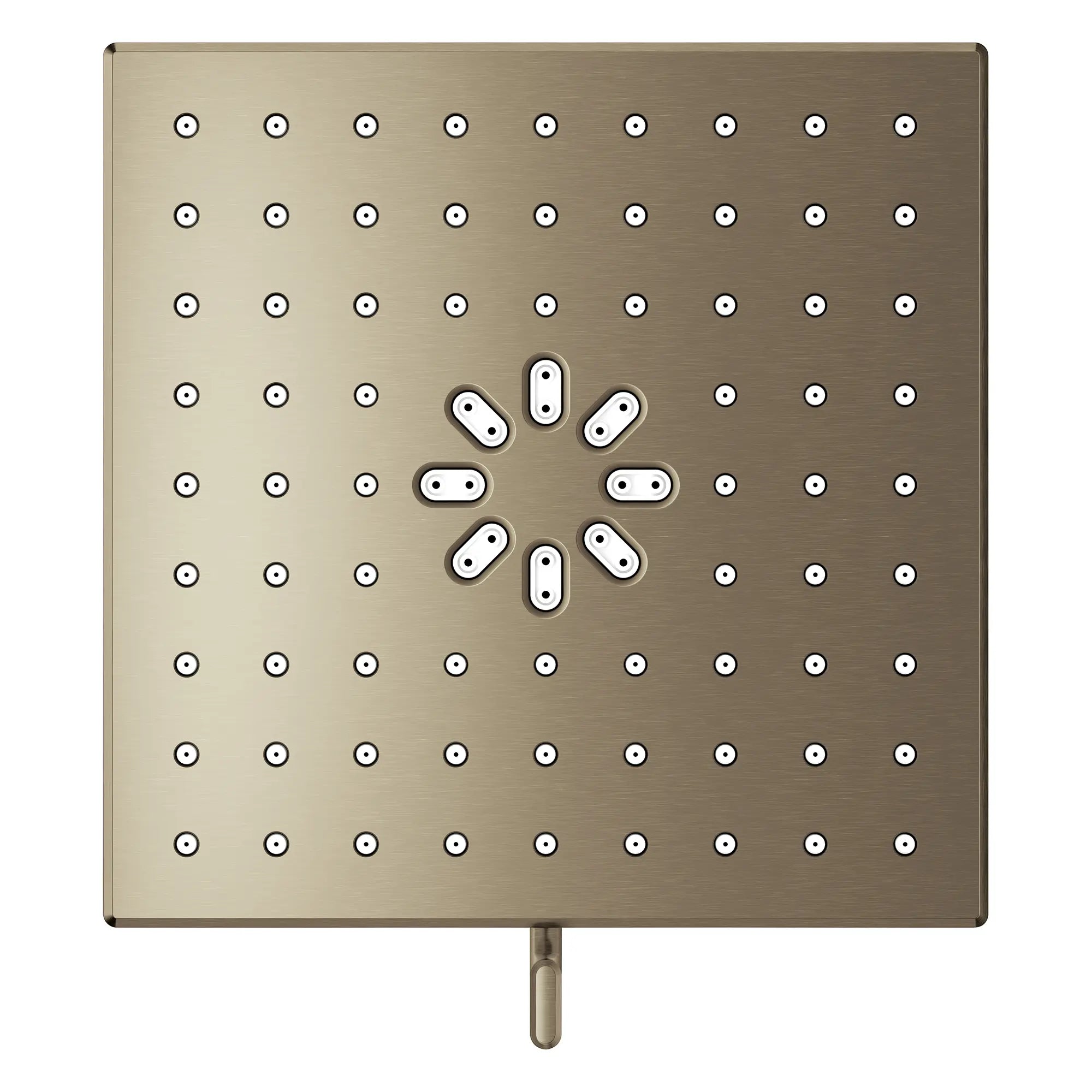 Pomme de douche carrée à jets multiples Rainshower Aqua de 13,97 cm (5½ po) avec AquaBooster 6,6 L/min (1,75 gal/min) // NICKEL BROSSÉ INFINITYFINISH // 283689_Aquabooster_SiloOther_111672EN00_111673EN00_004_01_0001_April2026_0_CDNwebp.webp