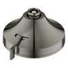 [111716A000] Euphoria 140 with AquaBooster Round Multi Spray Shower Head 1.75 GPM (6.6L/min) - Hard Graphite