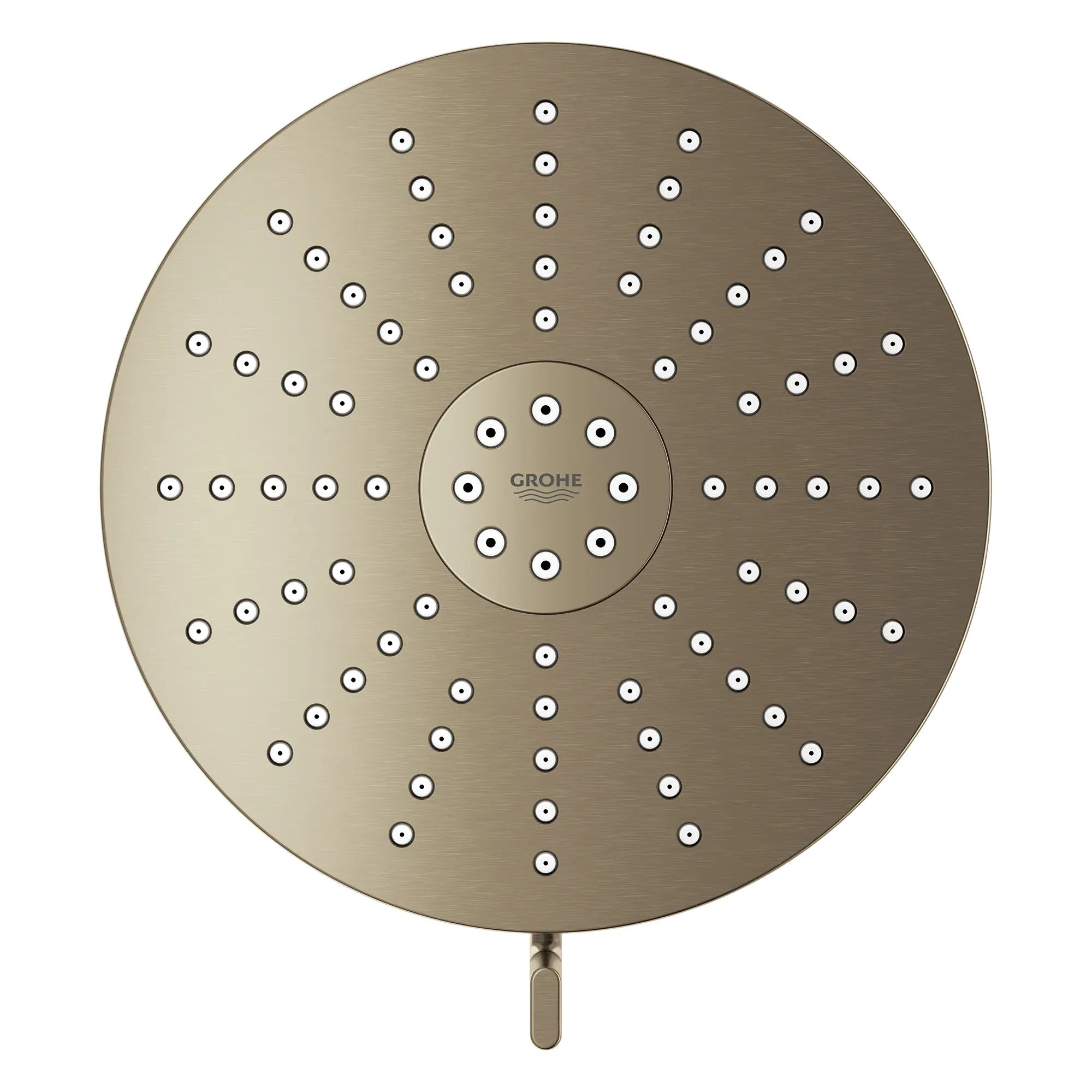 Pomme de douche ronde Euphoria 140 à un seul jet avec Aquabooster, 6,6 L/min (1,75 gal/min) // NICKEL BROSSÉ INFINITYFINISH // 283700_Aquabooster_SiloOther_111716EN00_0002_April2026_0_CDNwebp.webp