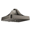 [111721A000] Euphoria 140 with AquaBooster Square Multi Spray Shower Head 1.75 GPM (6.6L/min) - Hard Graphite