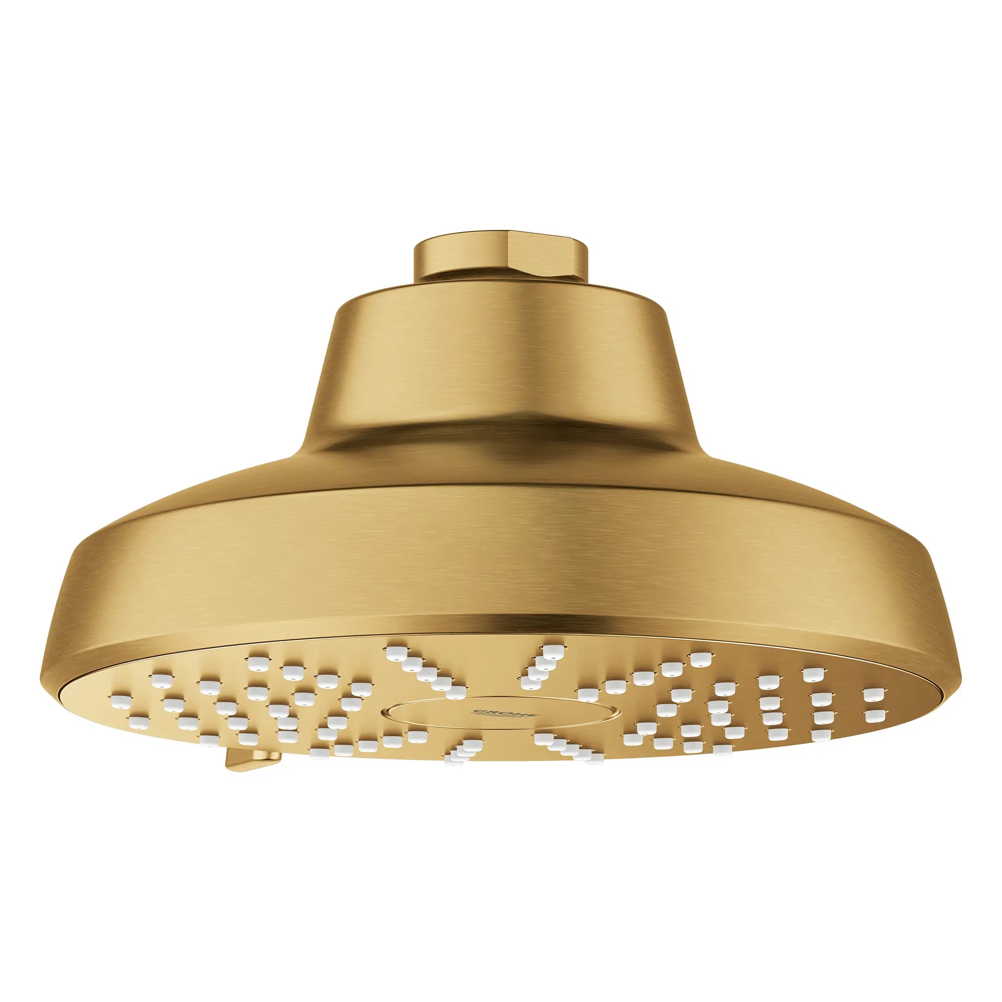 Pomme de douche ronde Tempesta 140 à jets multiples avec Aquabooster, 6,6 L/min (1,75 gal/min) // AUBE FRAÎCHE BROSSÉ // 283735_Aquabooster_SiloOther_111746GN00_0003_April2026_0_CDNwebp.webp
