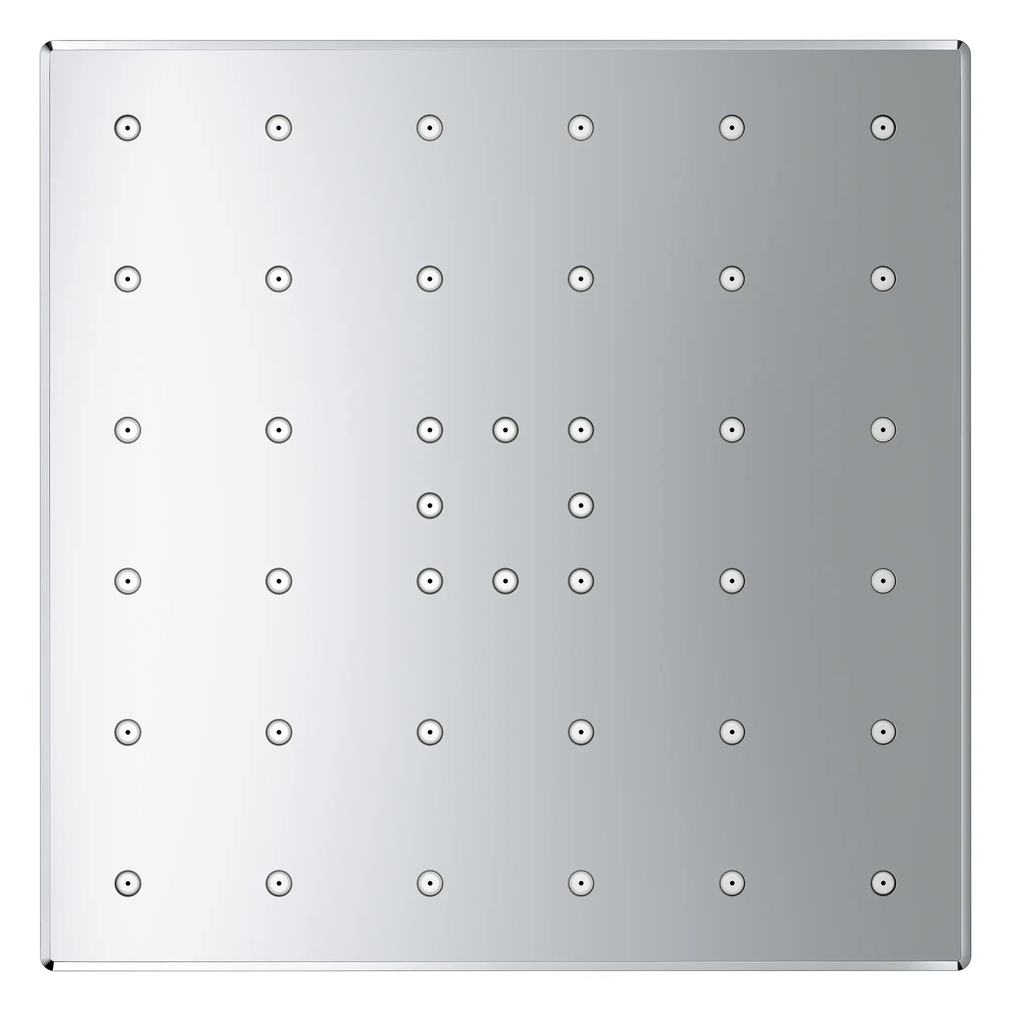 Pomme de douche carrée à un seul jet Rainshower Aqua de 13,97 cm (5½ po) avec AquaBooster 9,5 L/min (2,5 gal/min) // CHROME STARLIGHT GROHE // 283748_Aquabooster_SiloOther_1116610000_1116680000_0001_April2026_0_CDNwebp.webp