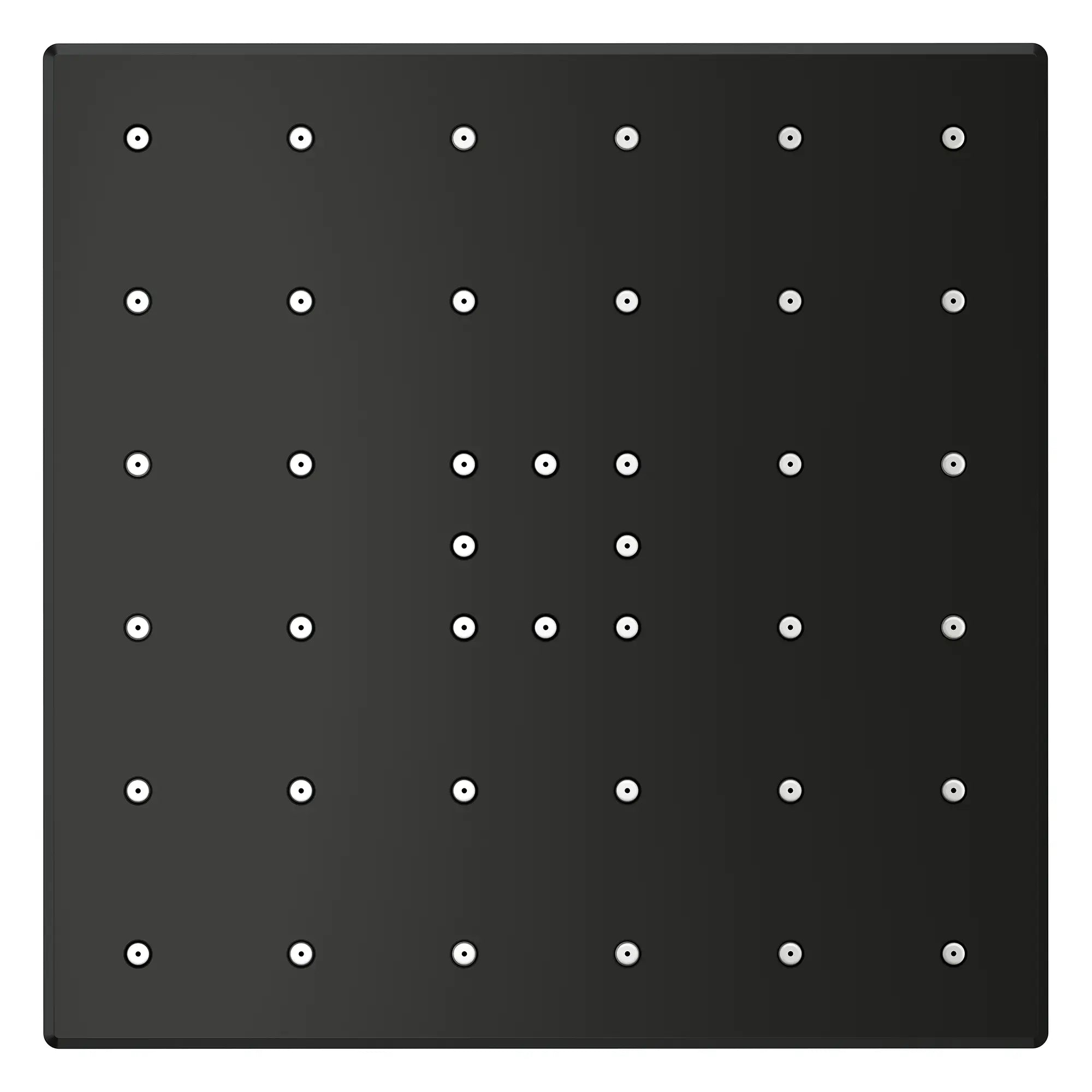 Pomme de douche carrée à un seul jet Rainshower Aqua de 13,97 cm (5½ po) avec AquaBooster 9,5 L/min (2,5 gal/min) // NOIR MAT // 283749_Aquabooster_SiloOther_1116612430_1116682430_0001_April2026_0_CDNwebp.webp