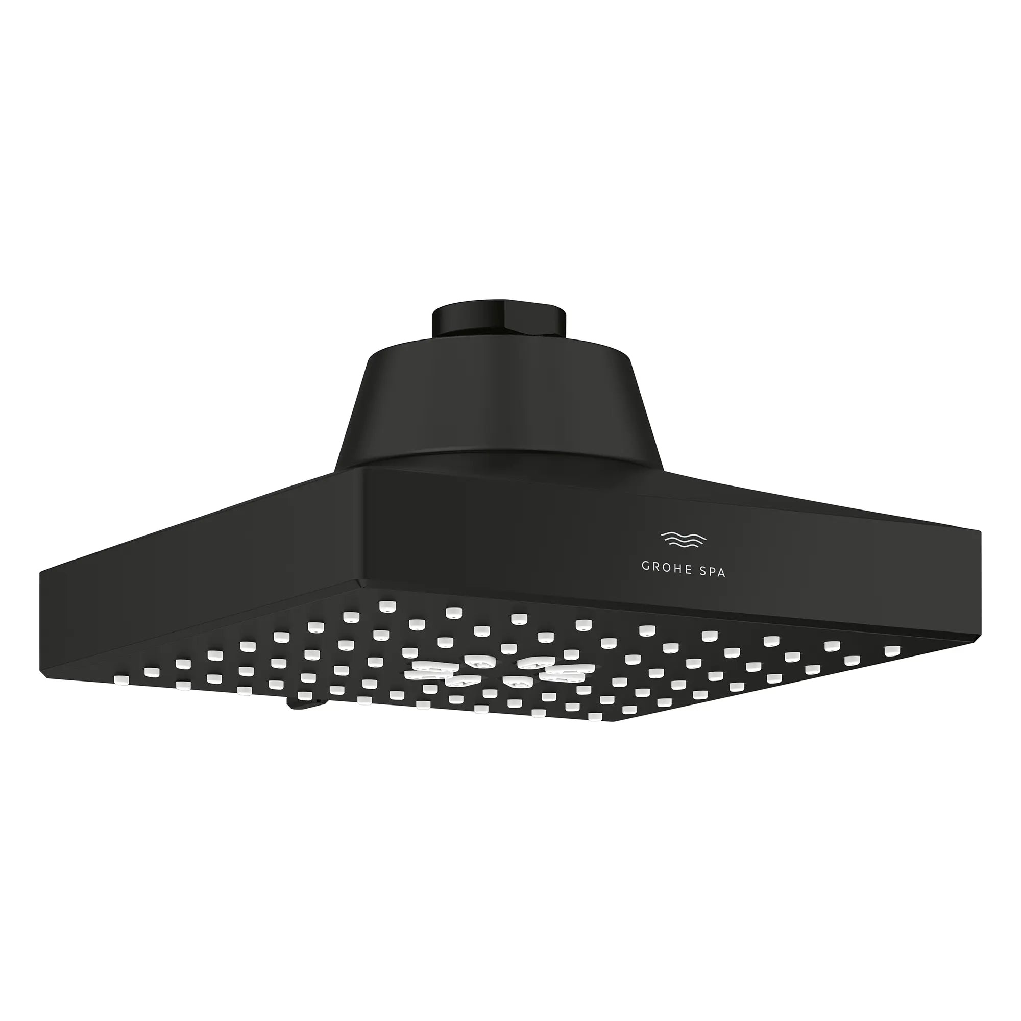 Pomme de douche carrée à jets multiples Rainshower Aqua de 13,97 cm (5½ po) avec AquaBooster 6,6 L/min (1,75 gal/min) // NOIR MAT // 283752_Aquabooster_SiloOther_1116722430_1116732430_0002_April2026_0_CDNwebp.webp