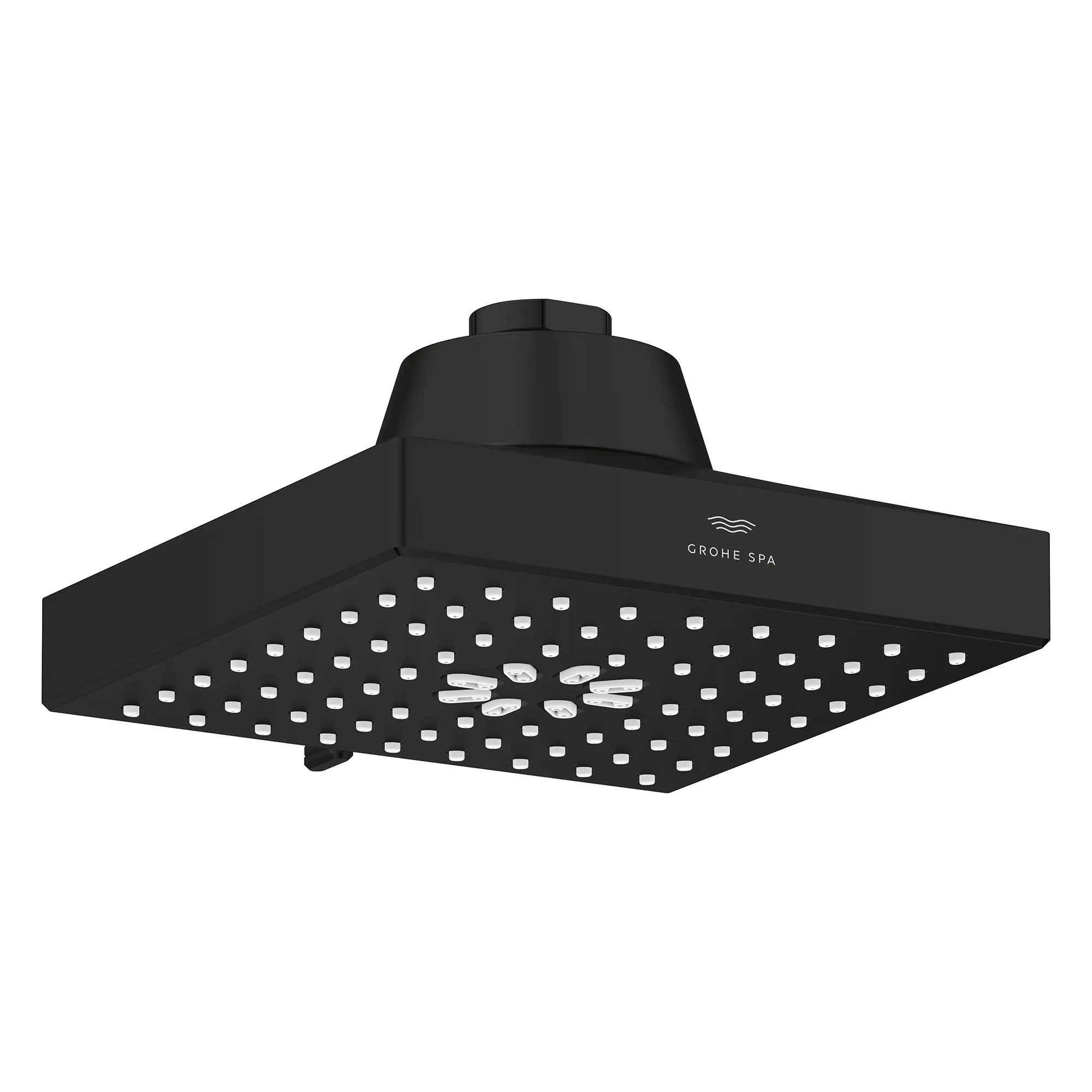 Pomme de douche carrée à jets multiples Rainshower Aqua de 13,97 cm (5½ po) avec AquaBooster 6,6 L/min (1,75 gal/min) // NOIR MAT // 283753_Aquabooster_SiloOther_1116722430_1116732430_0003_April2026_0_CDNwebp.webp