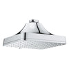 [1117210000] Euphoria 140 with AquaBooster Square Multi Spray Shower Head 1.75 GPM (6.6L/min) - Hard Graphite