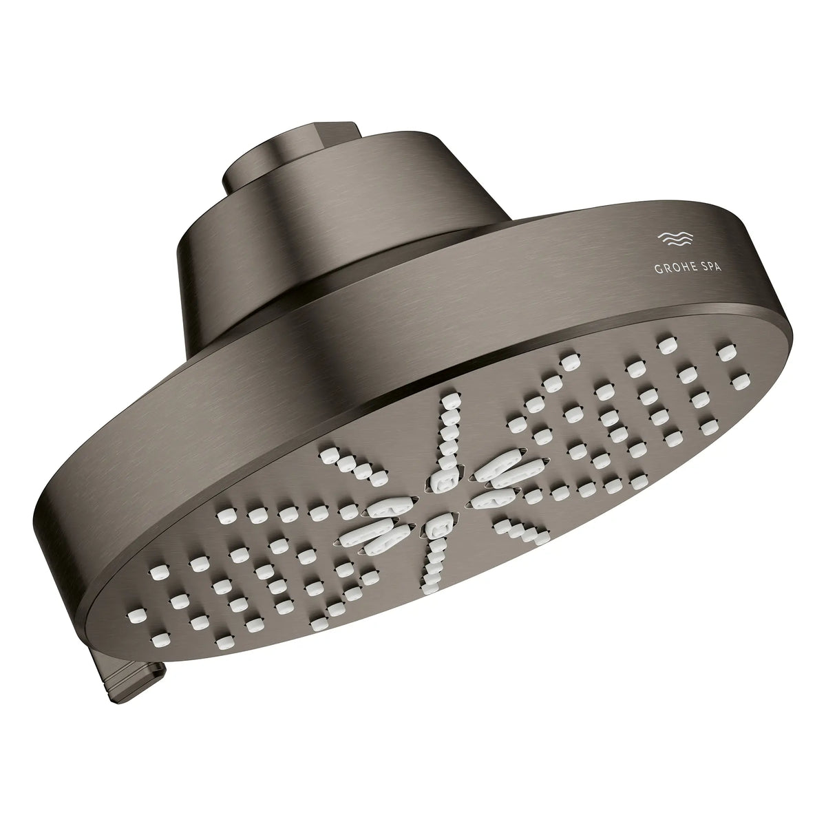 Pomme de douche à jets multiples Rainshower Aqua 140 de 13,97 cm (5½ po) avec AquaBooster 6,6 L/min (1,75 gal/min) // GRAPHITE DUR BROSSÉ // 283788_Aquabooster_SiloRight_111611AL00_111659AL00_0004_April2026_0_CDNwebp.webp