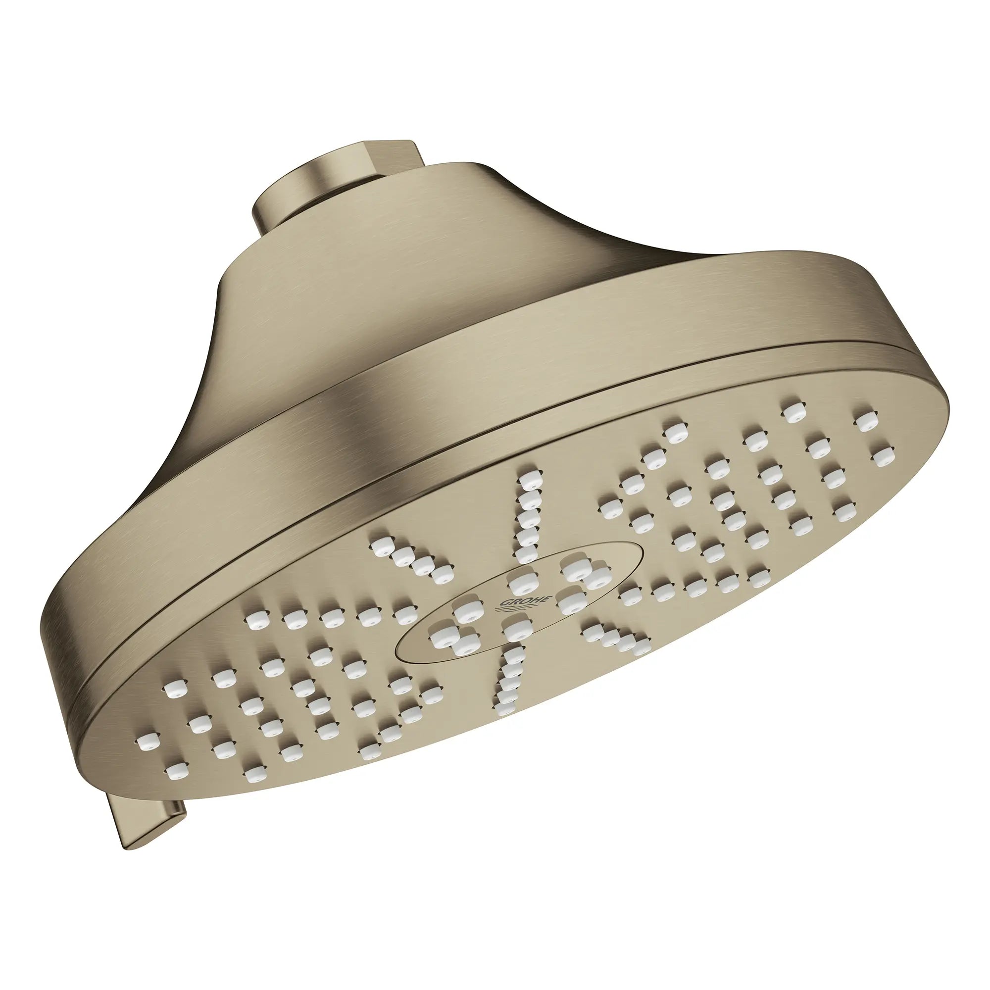 Pomme de douche ronde Euphoria 140 à un seul jet avec Aquabooster, 6,6 L/min (1,75 gal/min) // NICKEL BROSSÉ INFINITYFINISH // 283811_Aquabooster_SiloRight_111716EN00_0005_April2026_0_CDNwebp.webp