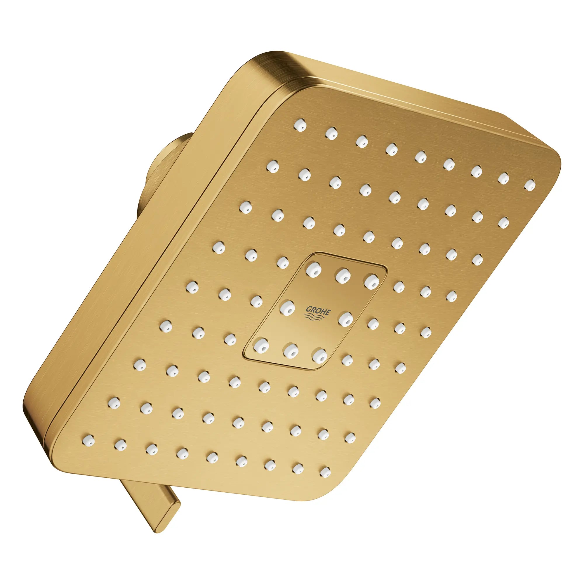 Pomme de douche carrée Euphoria 140 à jets multiples avec Aquabooster, 6,6 L/min (1,75 gal/min) // AUBE FRAÎCHE BROSSÉ // 283824_Aquabooster_SiloRight_111721GN00_0001_April2026_0_CDNwebp.webp