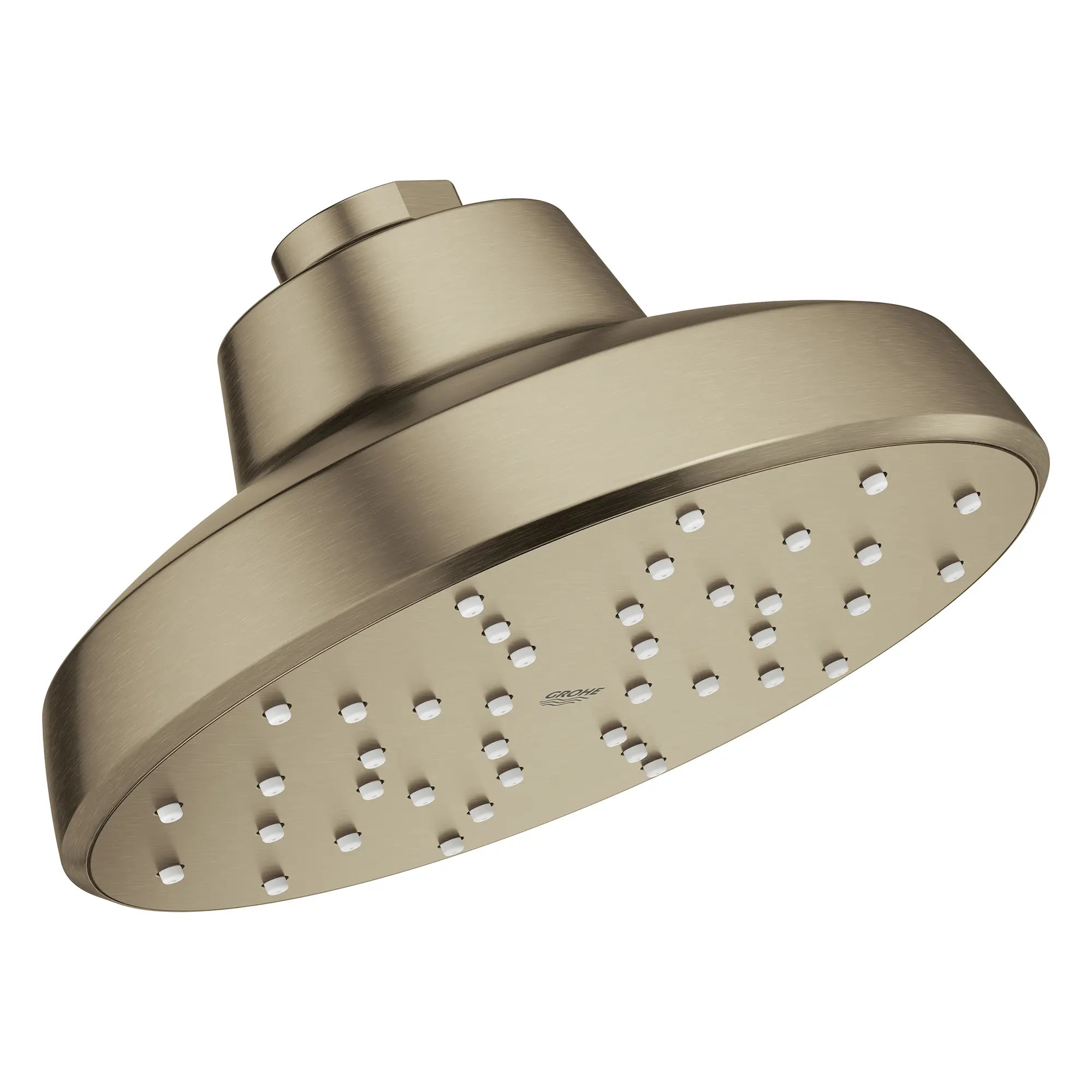 Pomme de douche ronde Tempesta 140 à un seul jet avec Aquabooster, 6,6 L/min (1,75 gal/min) // NICKEL BROSSÉ INFINITYFINISH // 283829_Aquabooster_SiloRight_111727EN00_0003_April2026_0_CDNwebp.webp