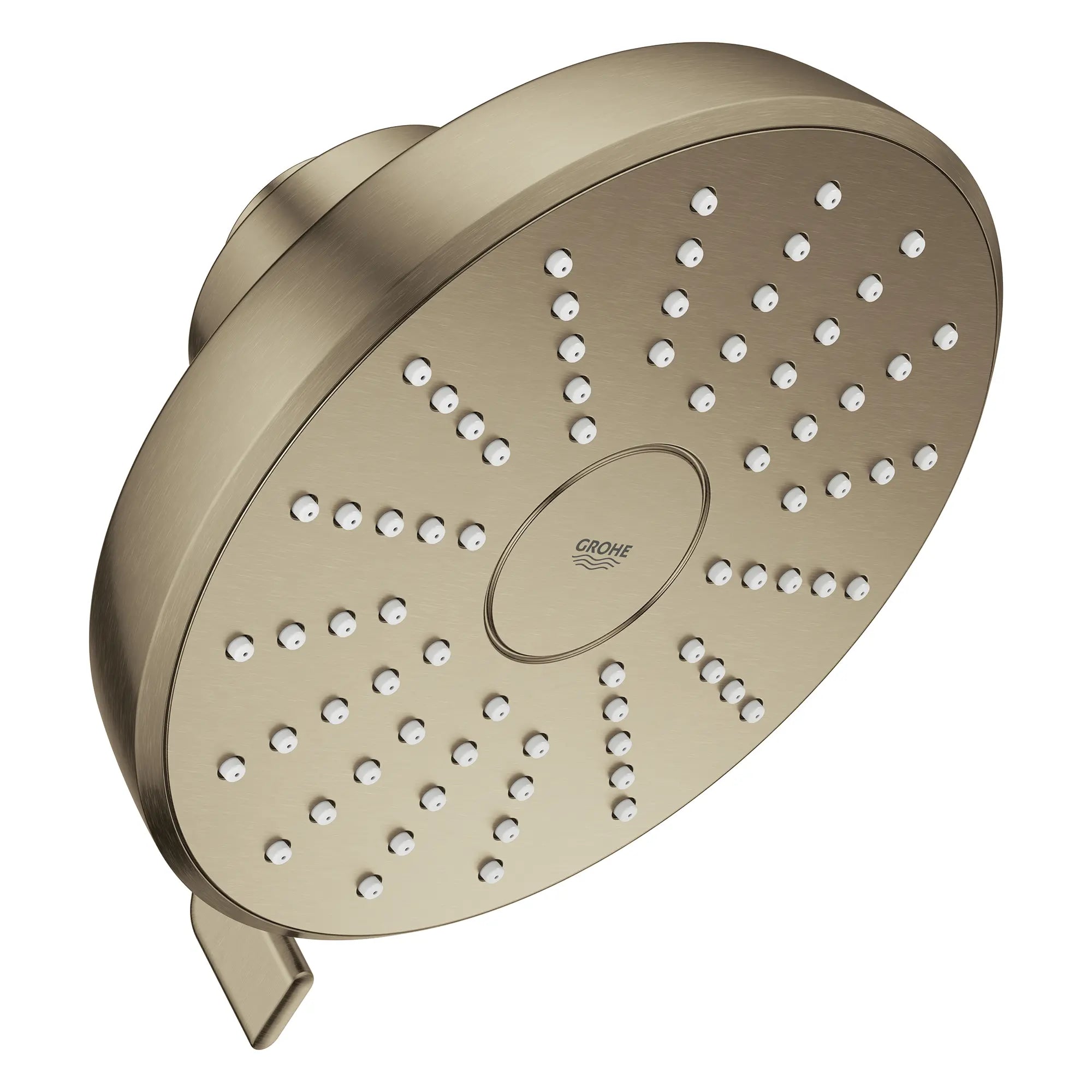 Pomme de douche ronde Tempesta 140 à jets multiples avec Aquabooster, 6,6 L/min (1,75 gal/min) // NICKEL BROSSÉ INFINITYFINISH // 283833_Aquabooster_SiloRight_111746EN00_002_01_0001_April2026_0_CDNwebp.webp