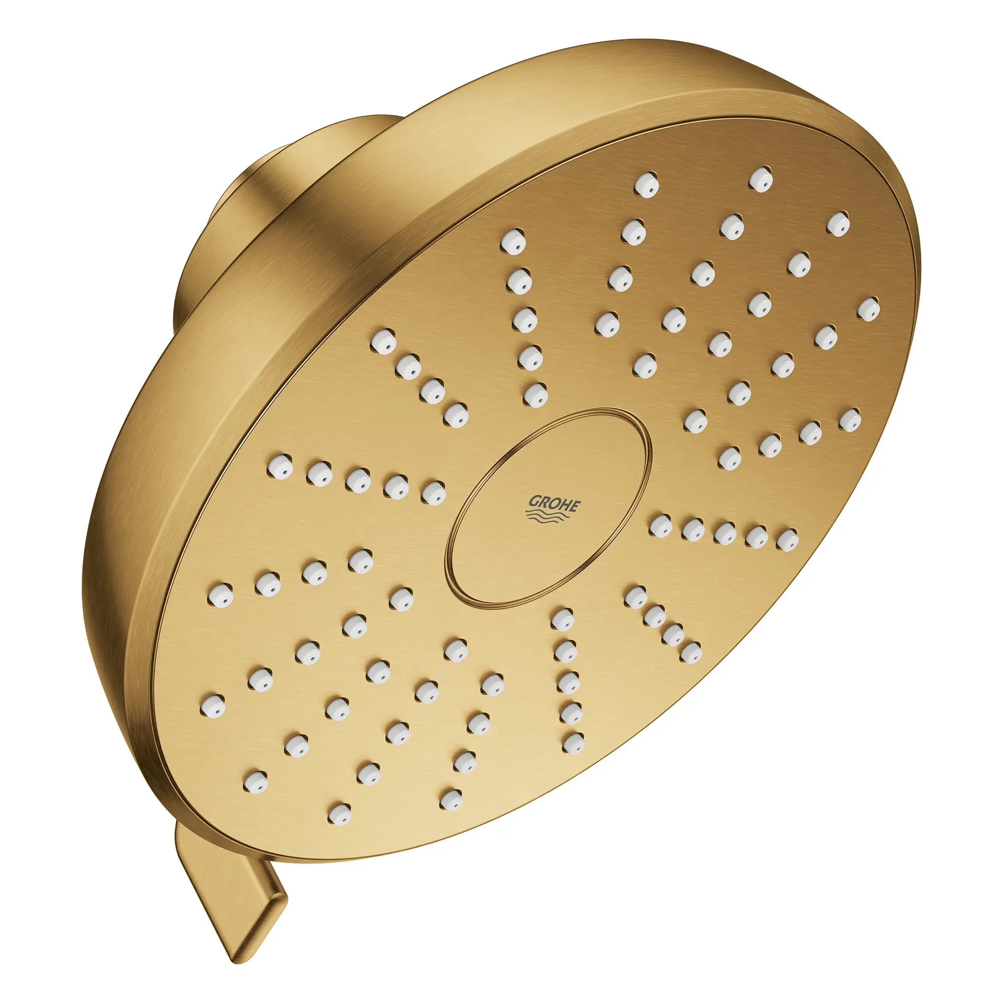 Pomme de douche ronde Tempesta 140 à jets multiples avec Aquabooster, 6,6 L/min (1,75 gal/min) // AUBE FRAÎCHE BROSSÉ // 283839_Aquabooster_SiloRight_111746GN00_0001_April2026_0_CDNwebp.webp