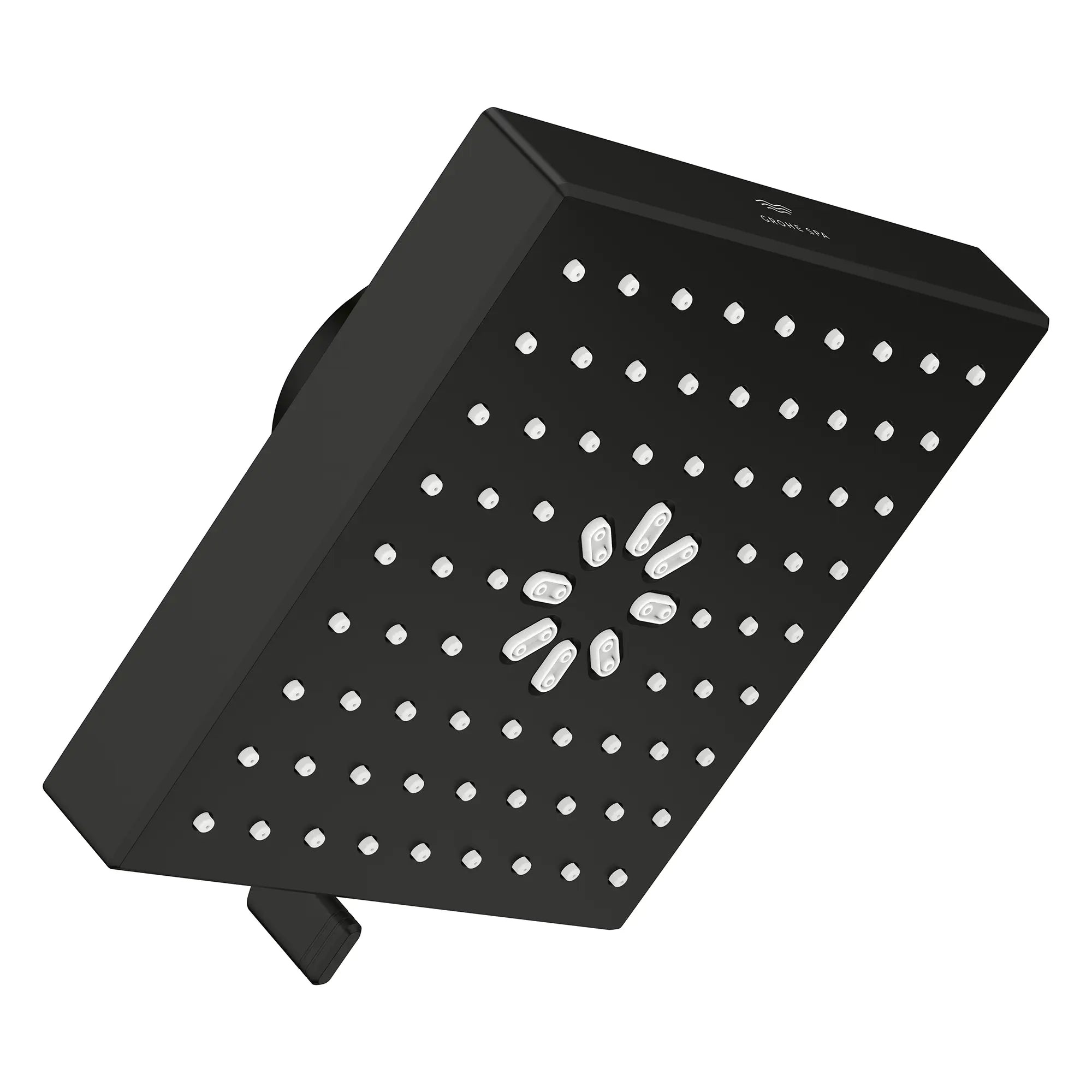 Pomme de douche carrée à jets multiples Rainshower Aqua de 13,97 cm (5½ po) avec AquaBooster 6,6 L/min (1,75 gal/min) // NOIR MAT // 283845_Aquabooster_SiloRight_1116722430_1116732430_002_01_0001_April2026_0_CDNwebp.webp