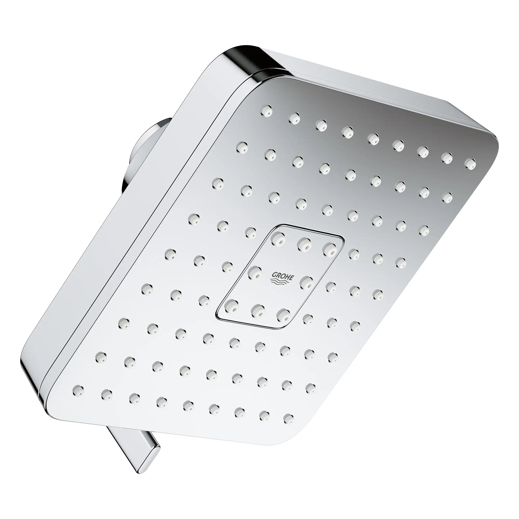 Pomme de douche carrée Euphoria 140 à jets multiples avec Aquabooster, 6,6 L/min (1,75 gal/min) // CHROME STARLIGHT GROHE // 283856_Aquabooster_SiloRight_1117210000_0001_April2026_0_CDNwebp.webp