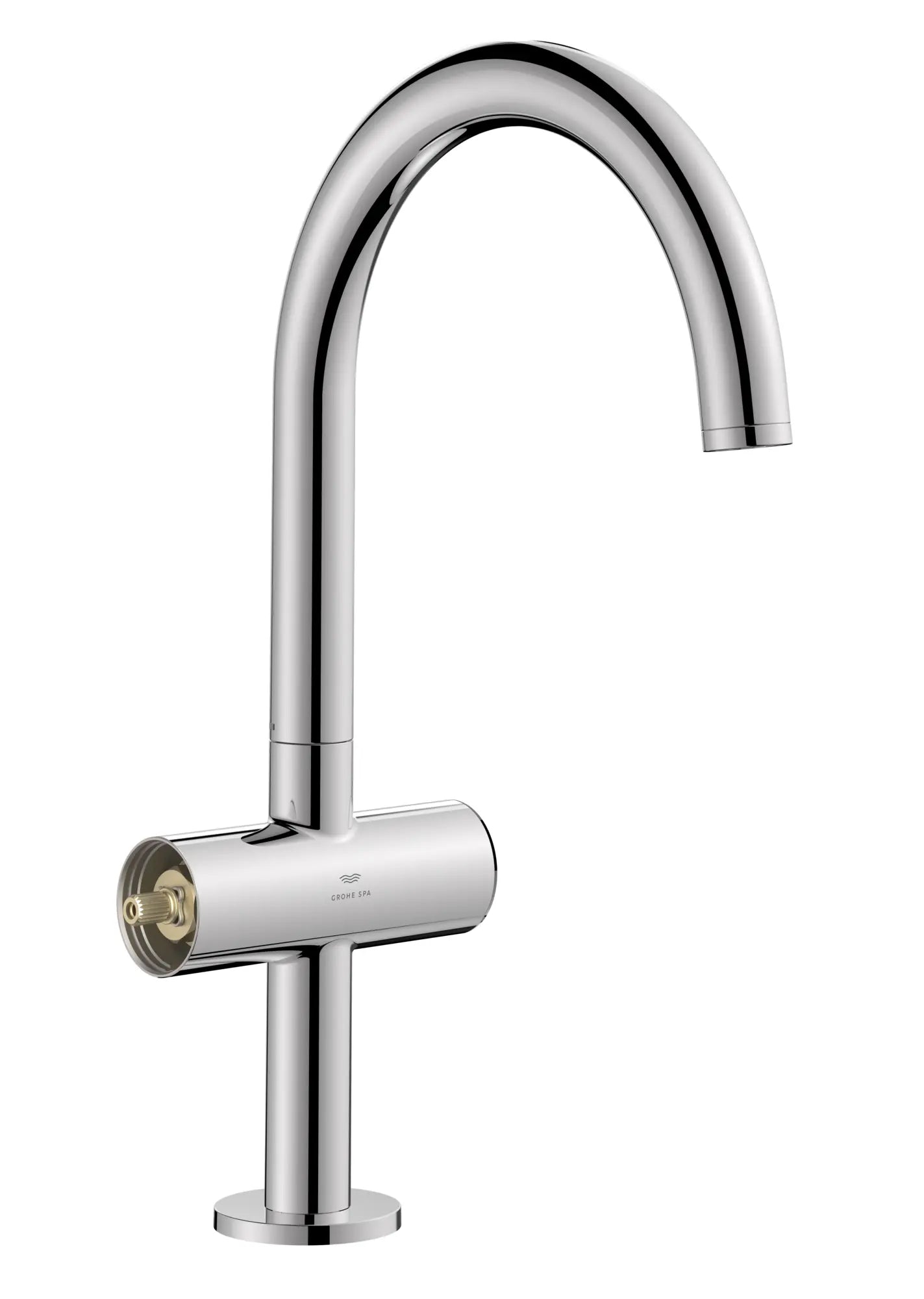 Grand robinet monotrou à deux poignées pour salle de bain 4,5 L/min (1,2 gpm) // CHROME STARLIGHT GROHE // 284884_Atrio_PC_SiloRight_211460000_484580000_0002_JANUARY2026_0_CDNwebp.webp