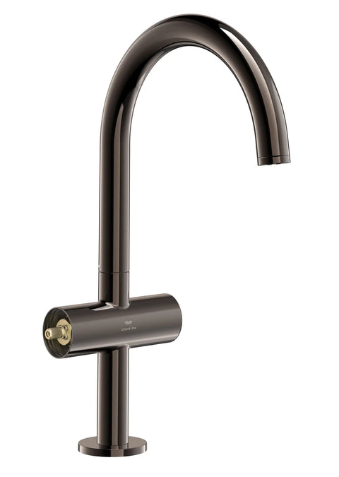 Grand robinet monotrou à deux poignées pour salle de bain 4,5 L/min (1,2 gpm) - Hard Graphite
