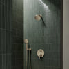 [111714EN00] Euphoria 140 with AquaBooster Round Single Spray Shower Head 1.75 GPM (6.6L/min) - Brushed Cool Sunrise