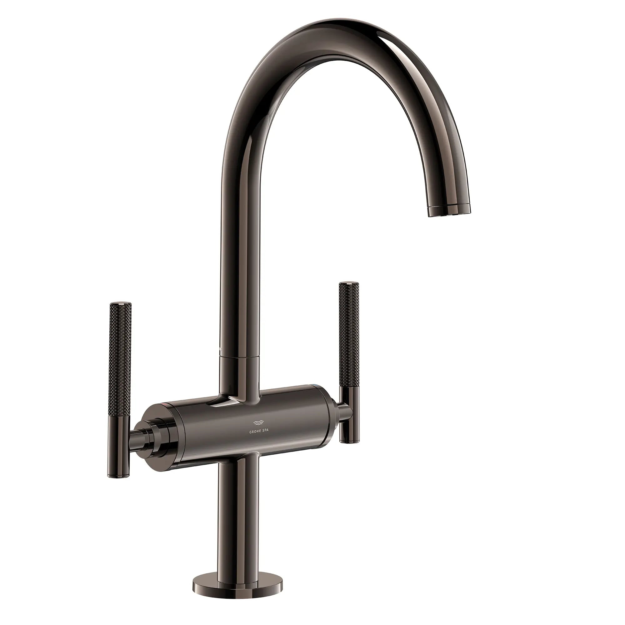 Grand robinet monotrou à deux poignées pour salle de bain 4,5 L/min (1,2 gpm) // HARD GRAPHITE // 287641_Atrio_PC_SiloRight_21146A000_0001_JANUARY2026_0_CDNwebp.webp