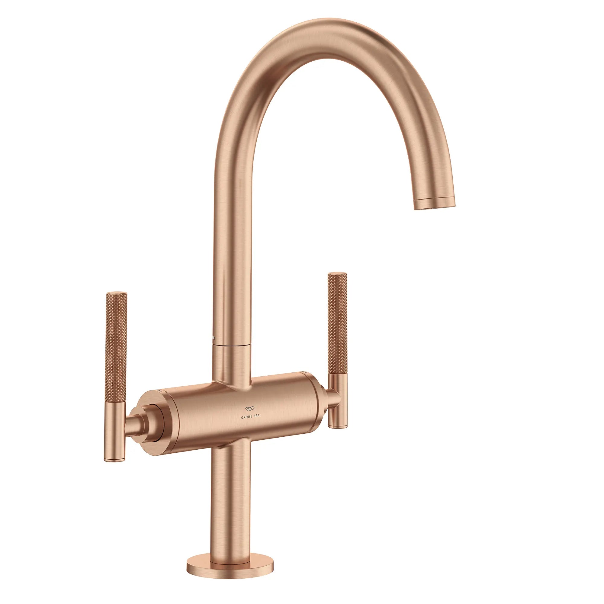 Grand robinet monotrou à deux poignées pour salle de bain 4,5 L/min (1,2 gpm) // BRUSHED WARM SUNSET // 287645_Atrio_PC_SiloRight_21146DL00_0001_JANUARY2026_0_CDNwebp.webp