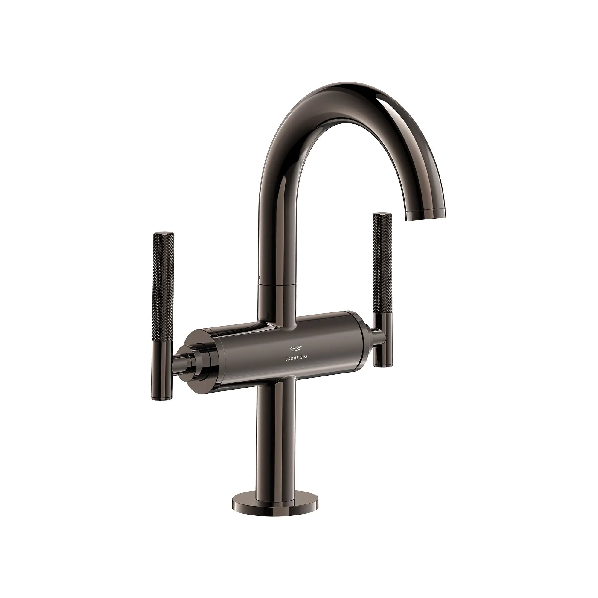 Robinet moyen monotrou à deux poignée pour salle de bain, 4,5 L/min (1,2 gpm) // HARD GRAPHITE // 287648_Atrio_PC_SiloRight_21148A000_48646A000_0001_JANUARY2026_0_CDNwebp.webp