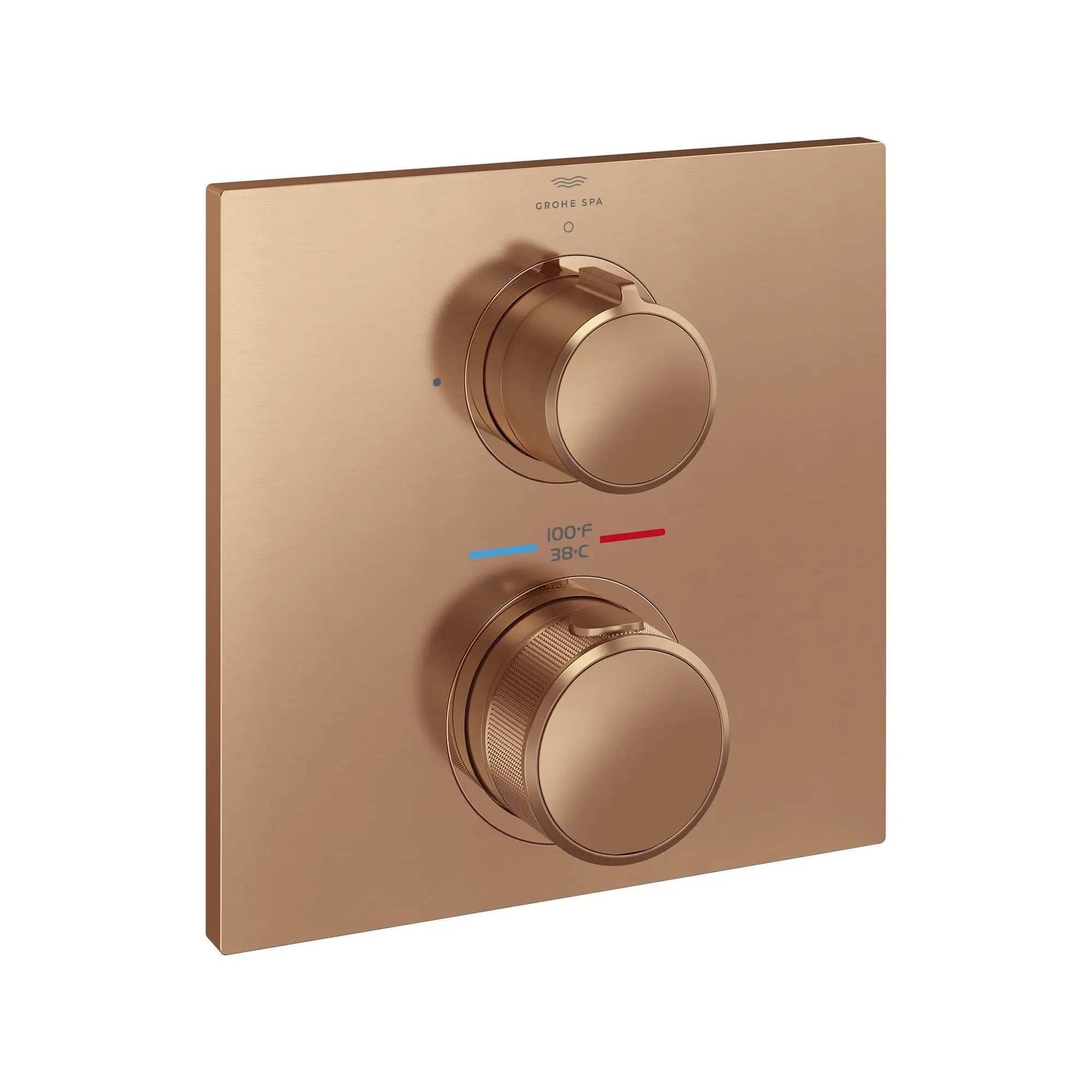 Garniture de robinet thermostatique à 2 poignées à fonction double // BRUSHED WARM SUNSET // 287727_Allure_SiloRight_29178DL00_0001_MAY2026_0_CDNwebp.webp