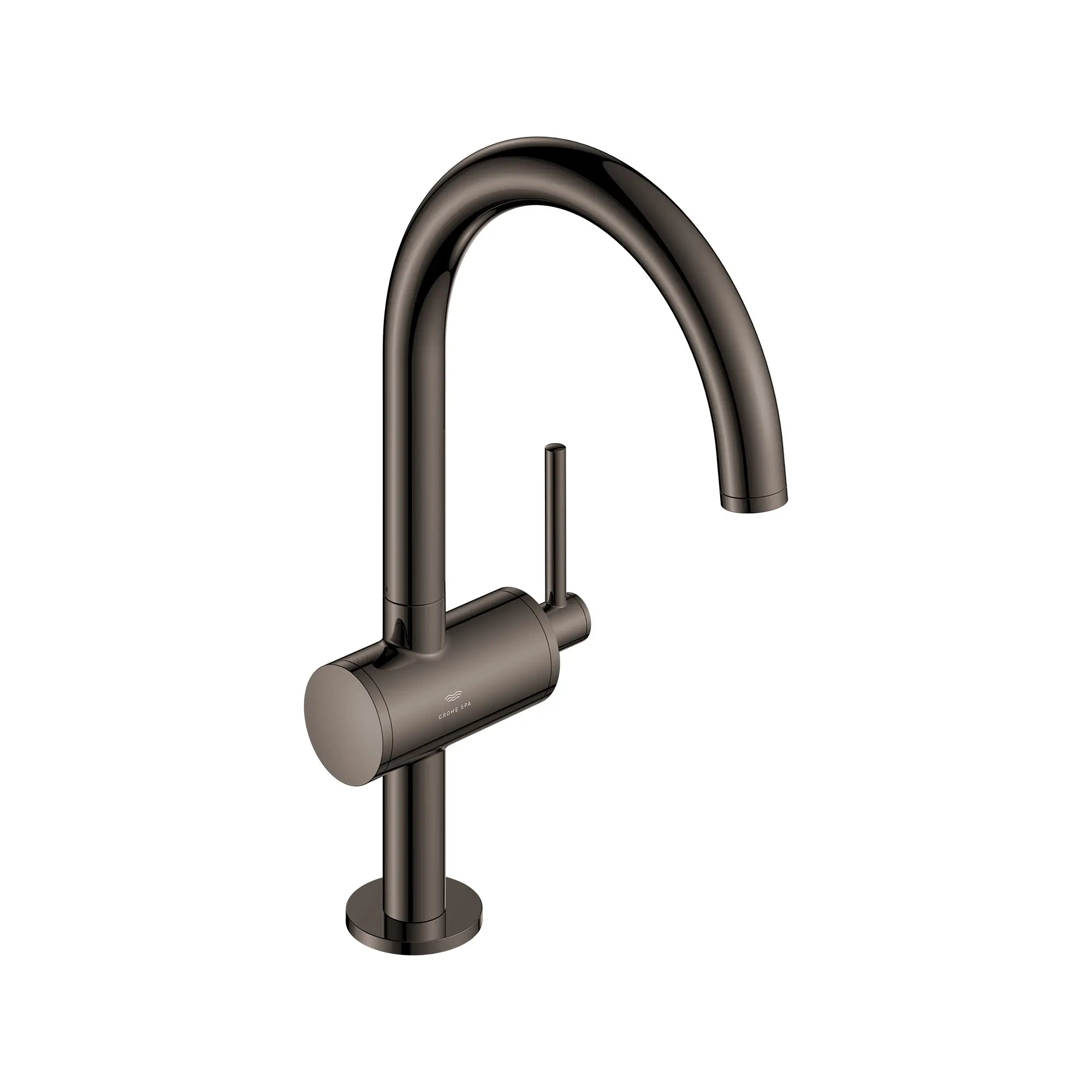 Grand robinet monotrou pour salle de bain, à poignée simple, 4,5 L/min (1,2 gpm) // HARD GRAPHITE // 287745_Atrio_SiloRight_24350A000_0001_MARCH2026_0_CDNwebp.webp