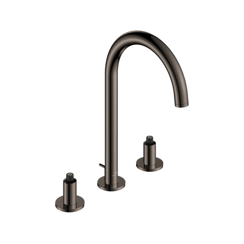 Robinet Moyen pour salle de bain, 8 po, 2 poignées, 4,5 L/min (1,2 gpm) - Hard Graphite
