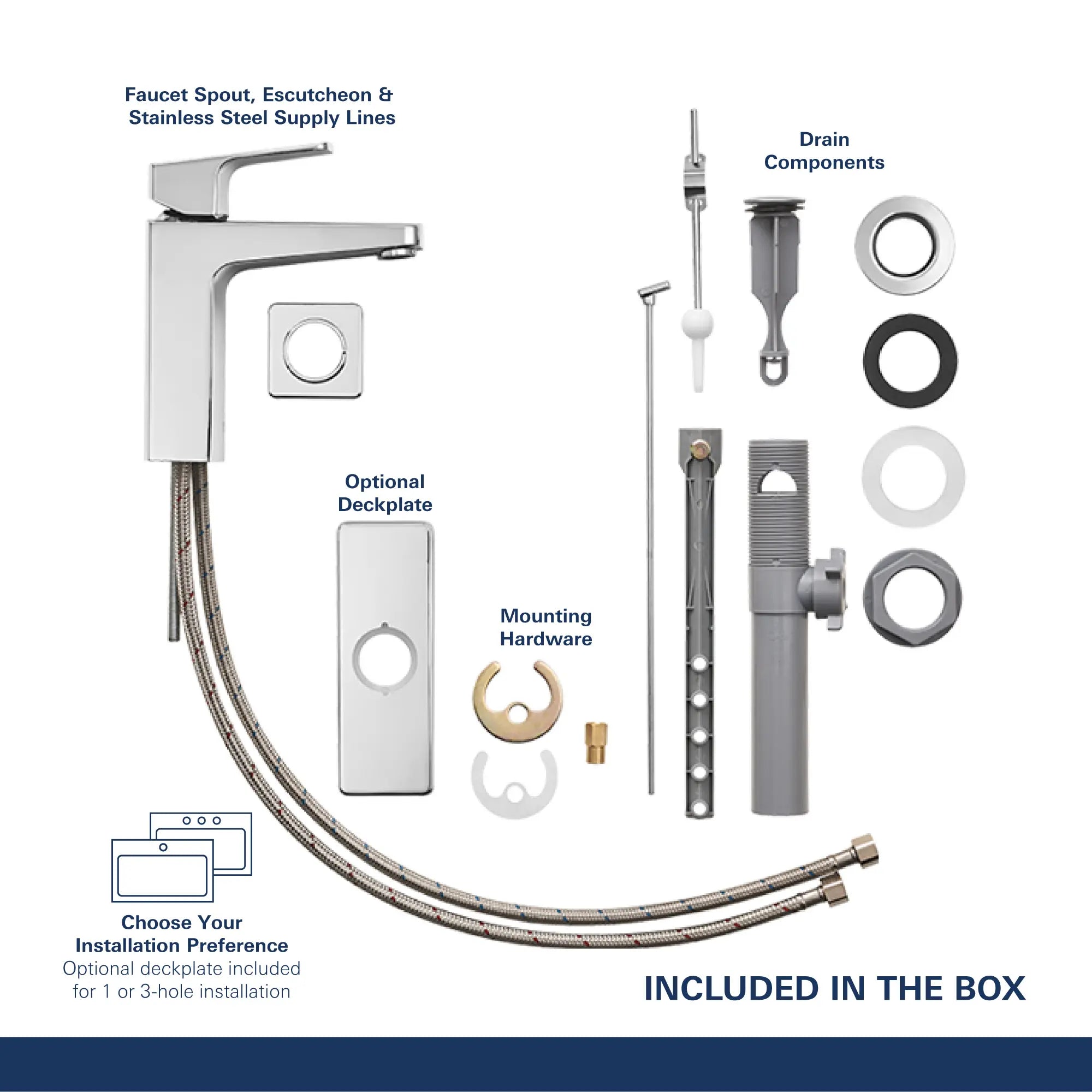 Robinet combiné de 4 po Tallinn // CHROME STARLIGHT GROHE // 43248_Tallinn_4inch_Single_Handle_Bath_Faucet_23838000_Infographic2_0_CDNwebp.webp