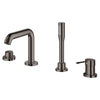 [19578A0A] 4-Hole Single-Handle Deck Mount Roman Tub Faucet with 1.75 GPM (6.6 L/min) Hand Shower - GROHE StarLight Chrome